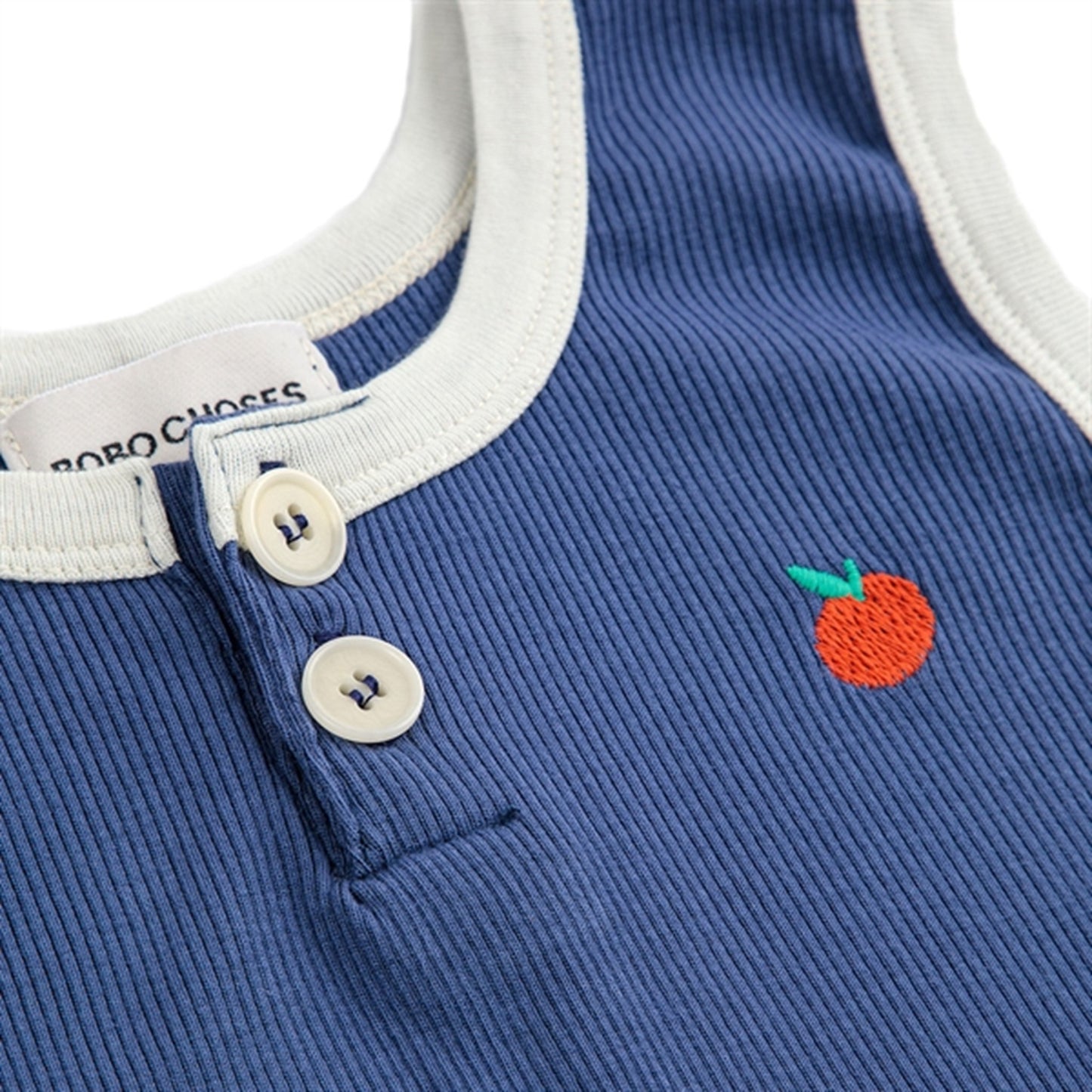Bobo Choses Baby Tomato Playsuit Sleeveless Navy Blue