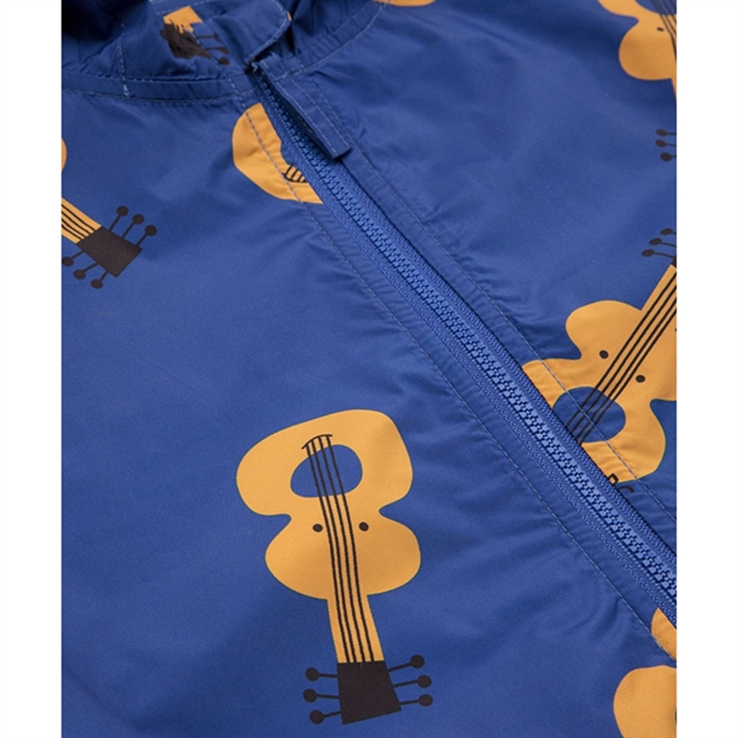 Bobo Choses Baby Acoustic Guitar All Over Jacket Wind Stopper Blue