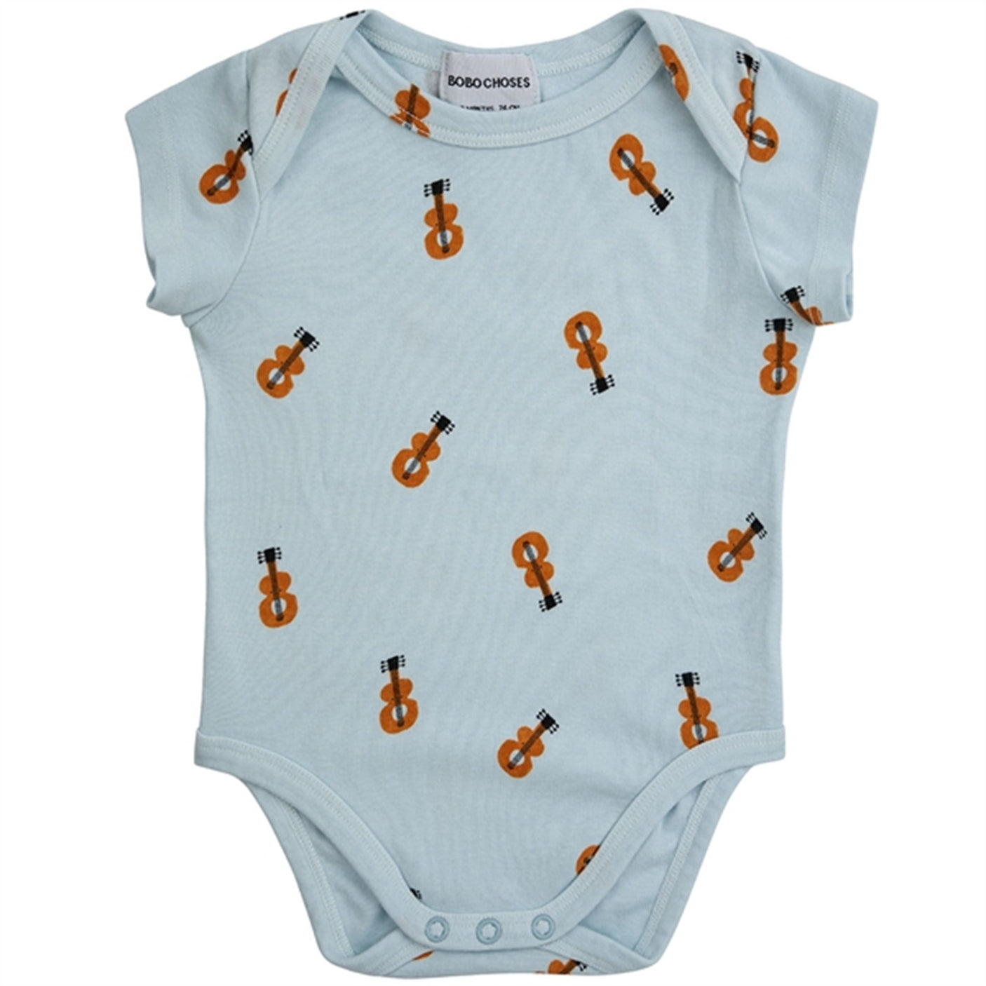 Bobo Choses Baby Acoustic Guitar Body And Vichy Accesorios Set Light Blue