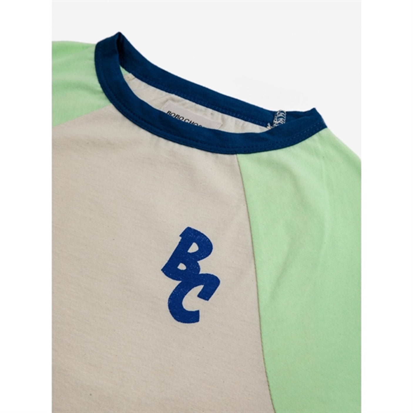 Bobo Choses Bc Color Block Raglan Sleeves T-Shirt Jade Green