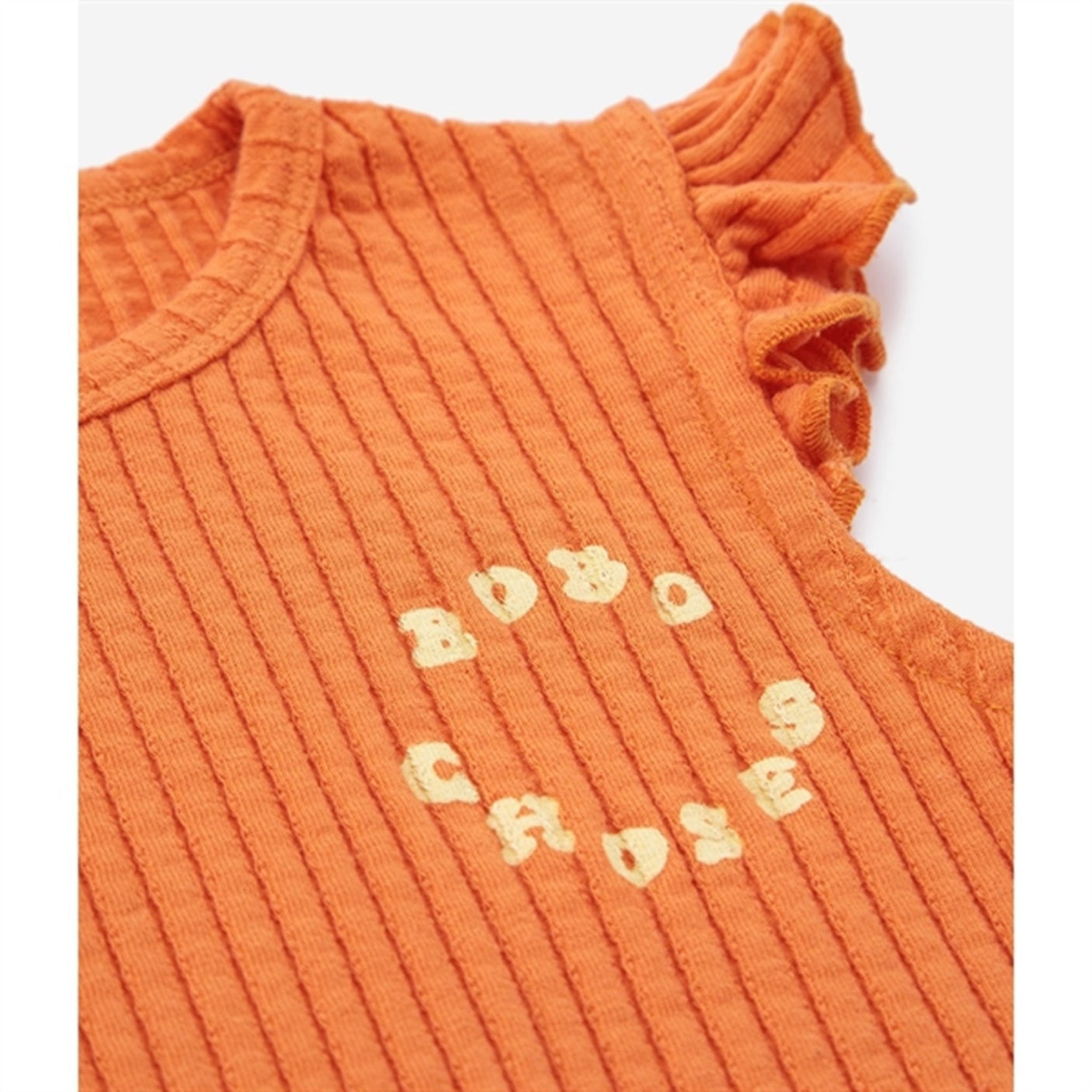 Bobo Choses Bobo Choses Circle Ruffled Tank Top Orange