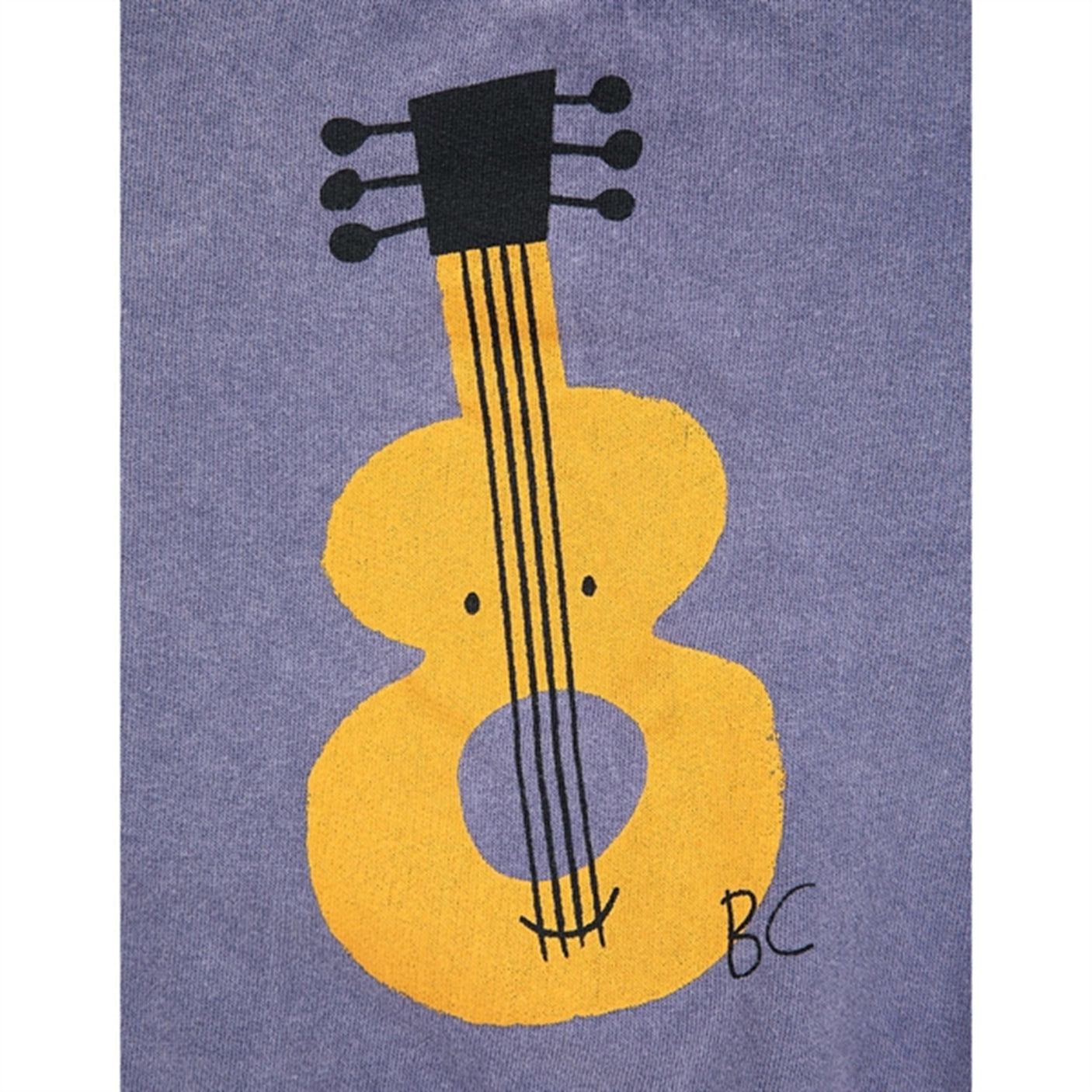 Bobo Choses Acoustic Guitar Sweatshirt Round Neck Prussian Blue