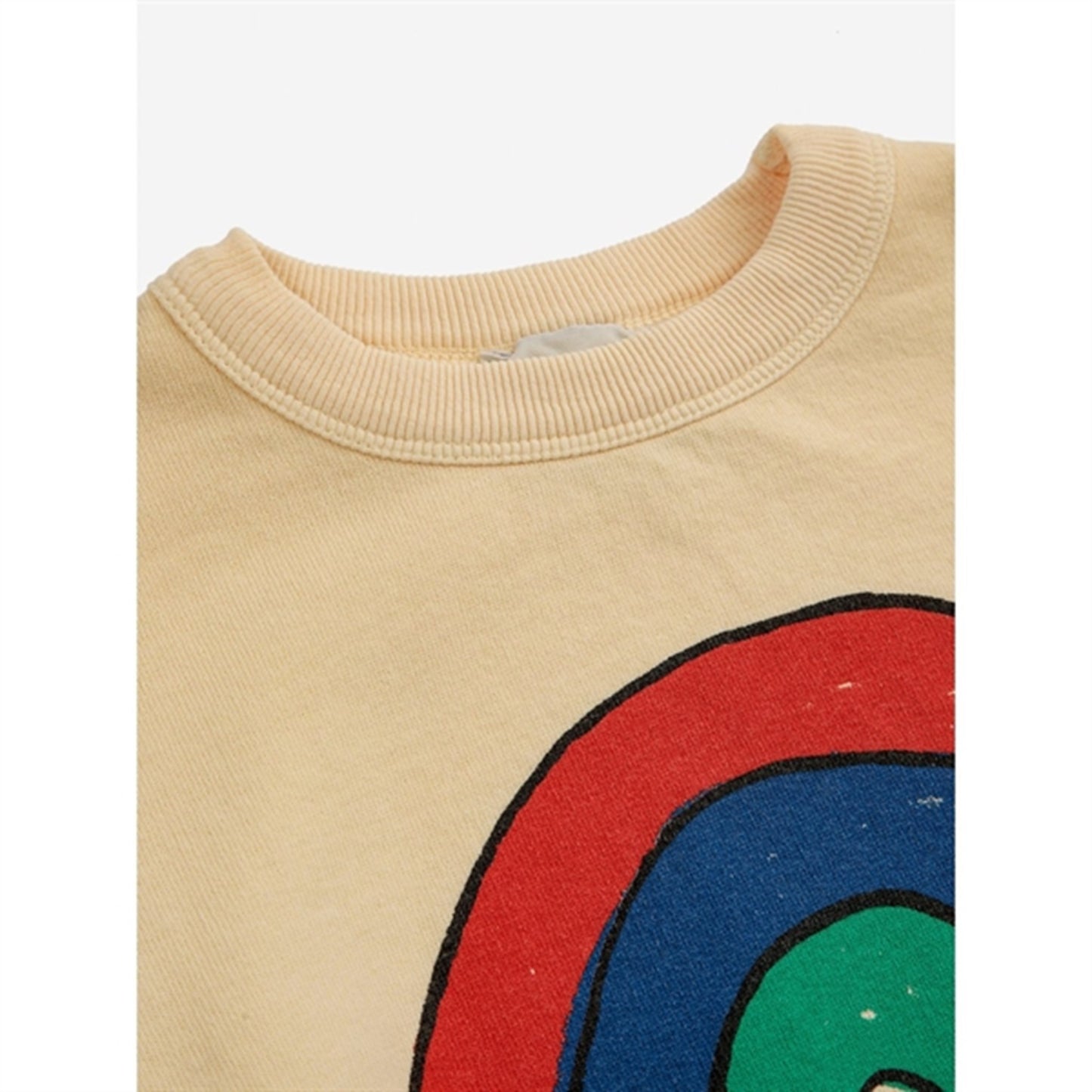 Bobo Choses Rainbow Sweatshirt Round Neck Light Yellow
