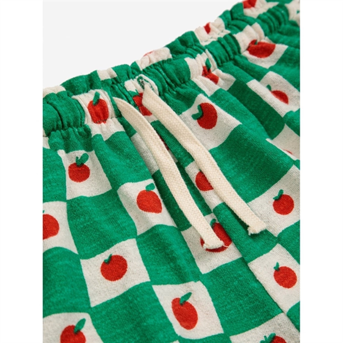 Bobo Choses Tomato All Over Ruffle Mini Shorts Offwhite
