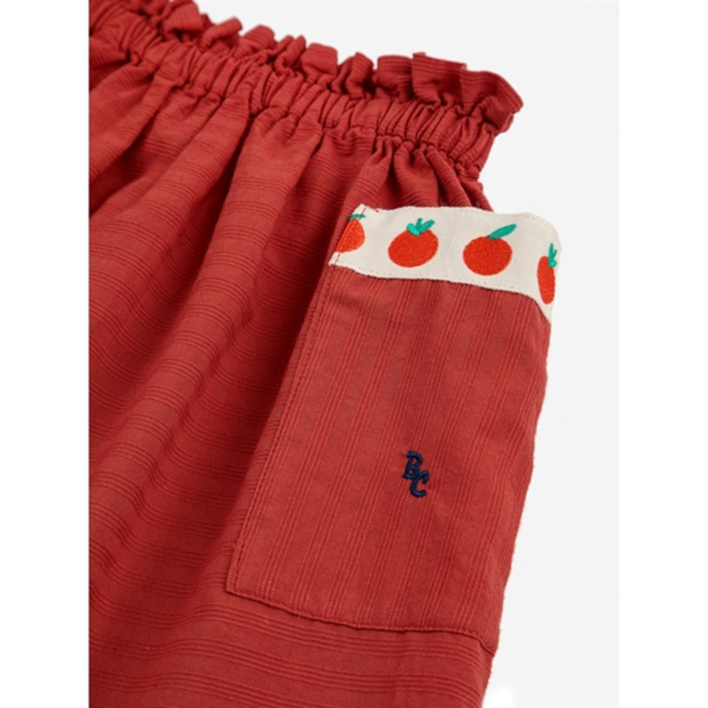 Bobo Choses Pockets Woven Skirt Knee Length Burgundy Red