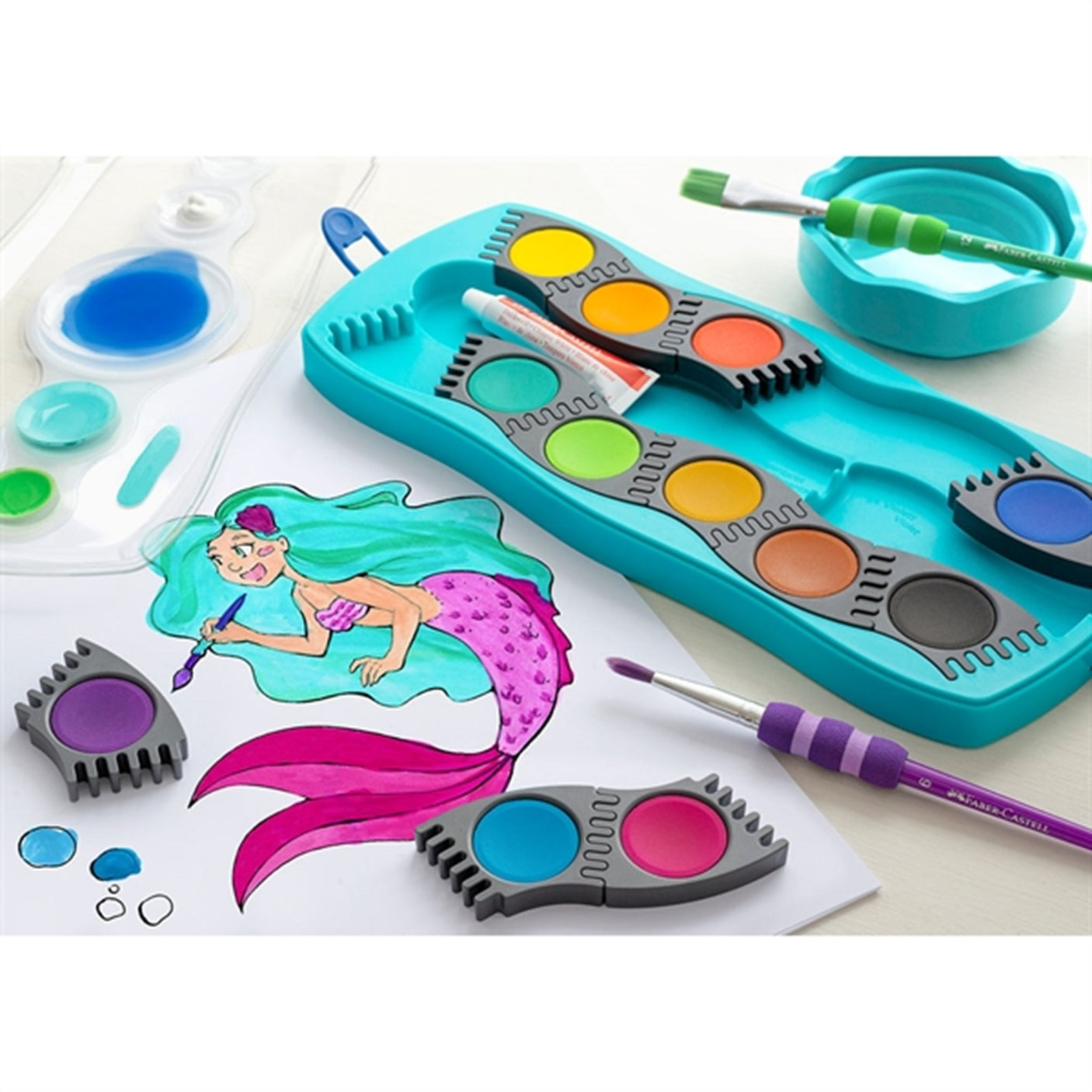 Faber Castell Connector Paint Box 12 Colours