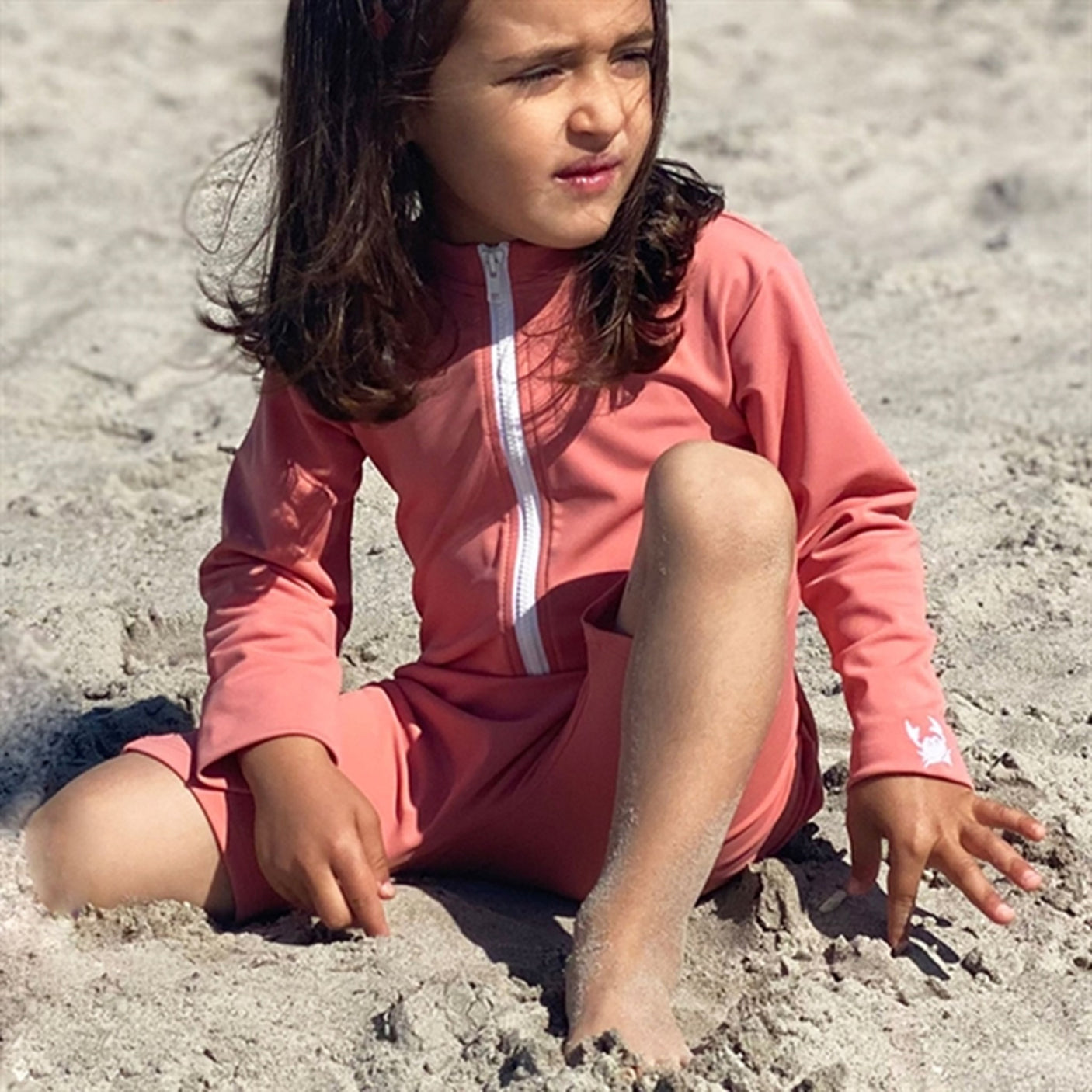 Petit Crabe Morocco Combi Sunsuit with Zipper