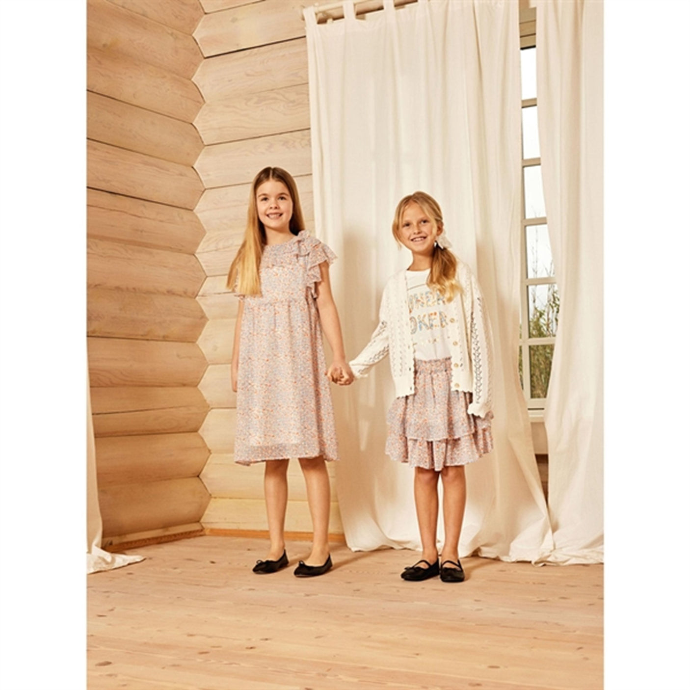 Name it Peach Nectar Fisilk Dress