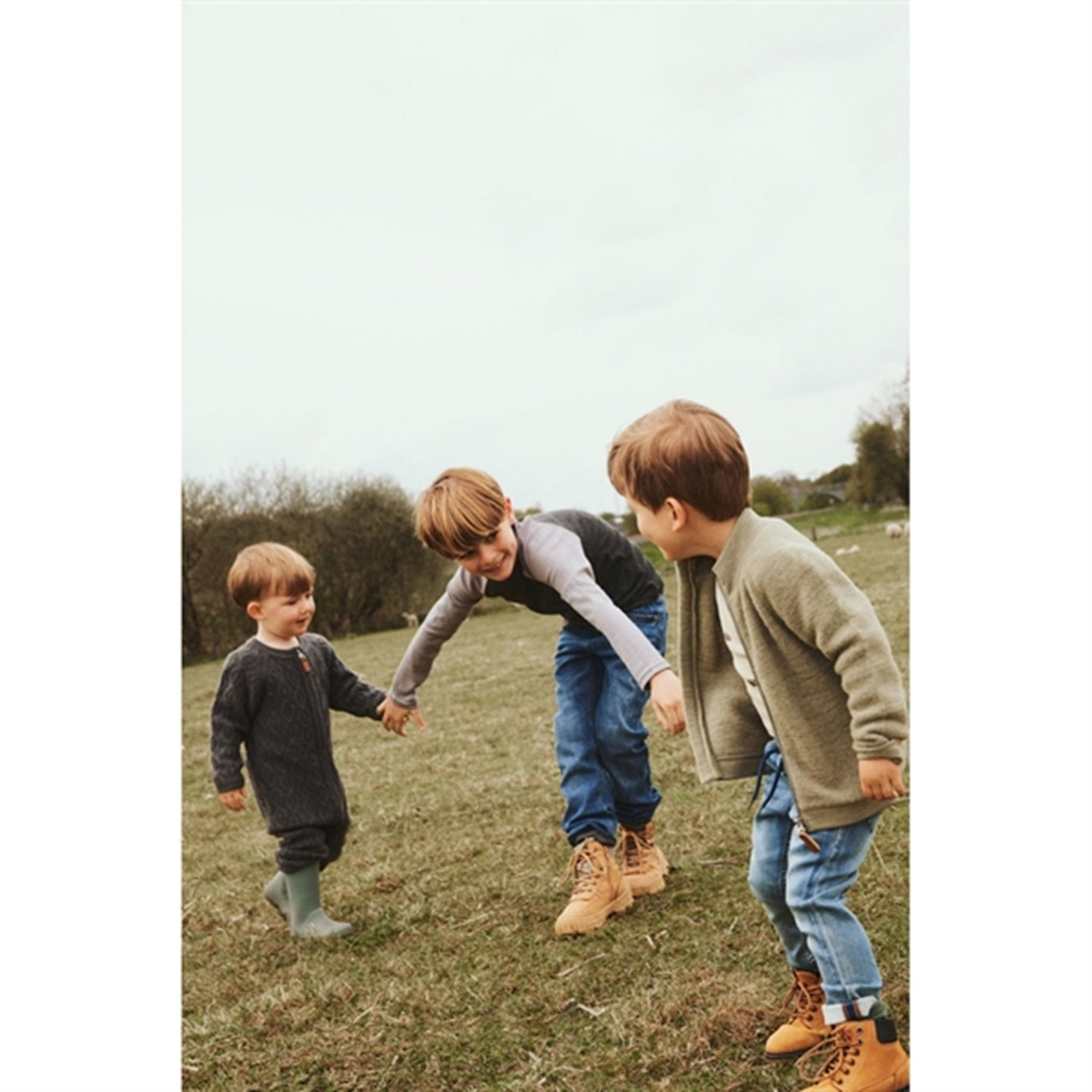 Name it Vetiver Wmino Wool Brushed Cardigan