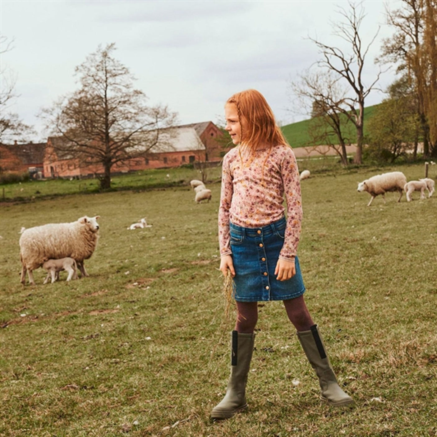 Name it Sphinx Wang Wool Needle Blouse AOP