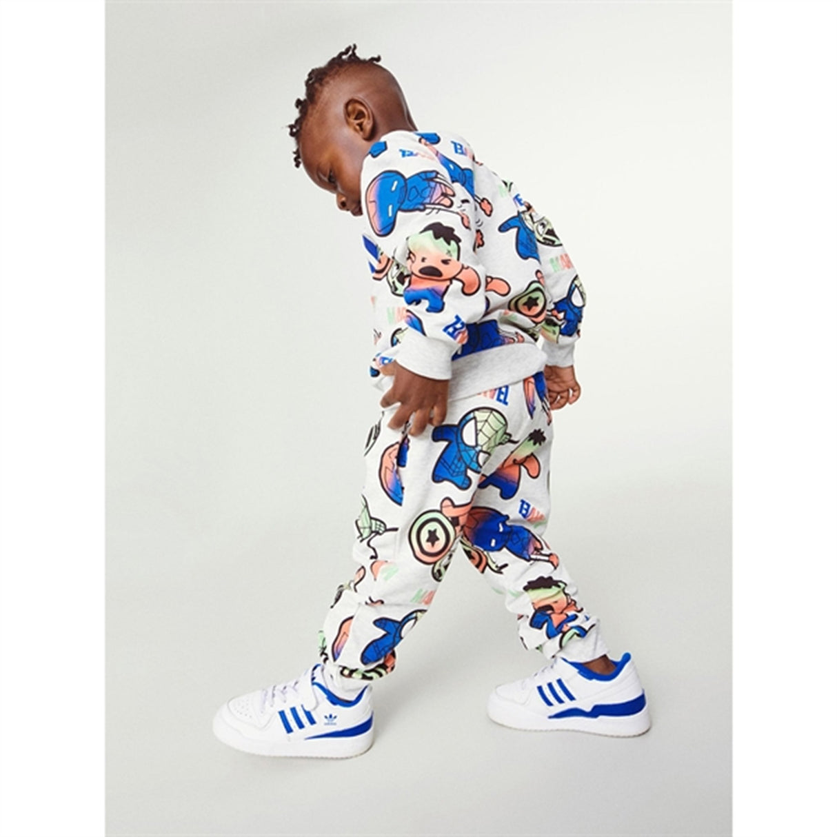 Name it Light Grey Melange Filup Marvel Sweatpants