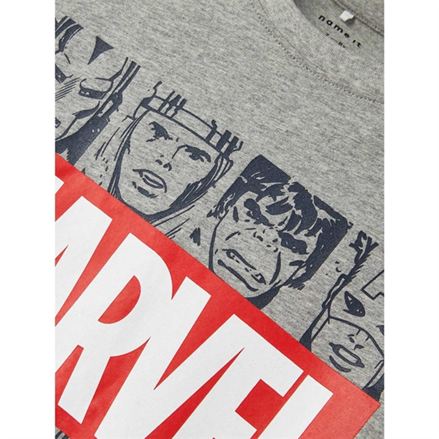 Name it Grey Melange Mackin Marvel T-Shirt