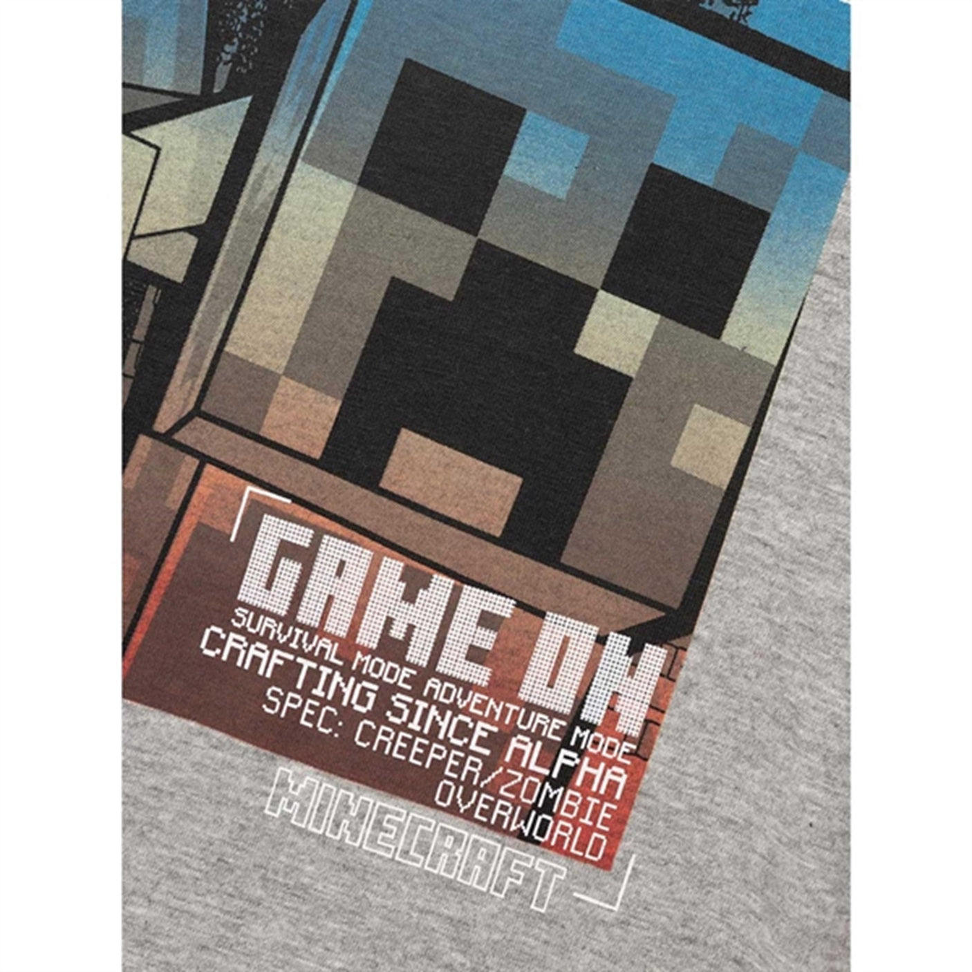 Name it Grey Melange Major Minecraft T-Shirt