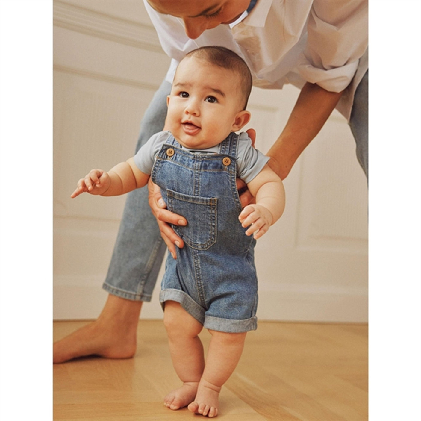 Name it Dark Blue Denim Lou Denim Shorts Overall