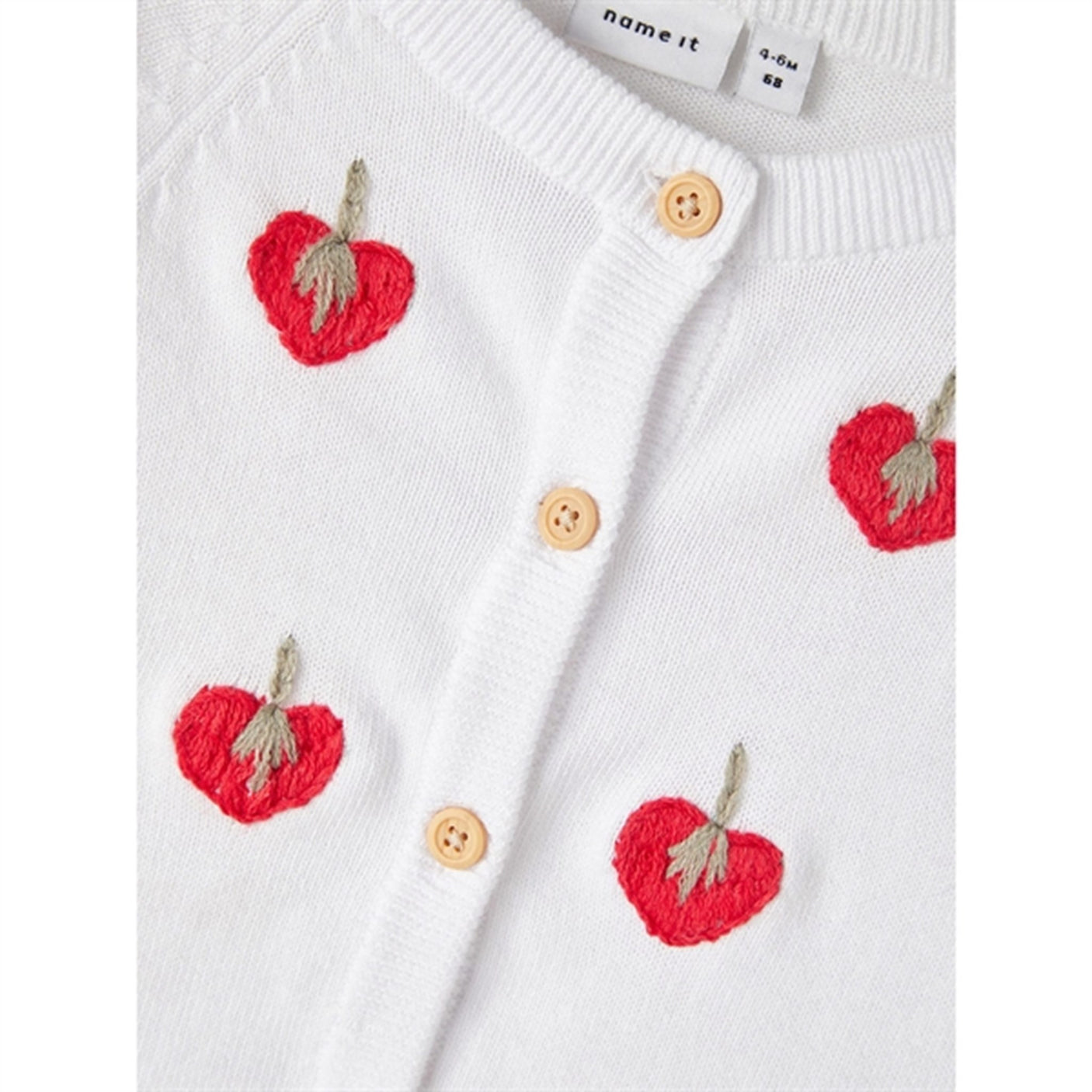 Name it Bright White Juna Knit Cardigan