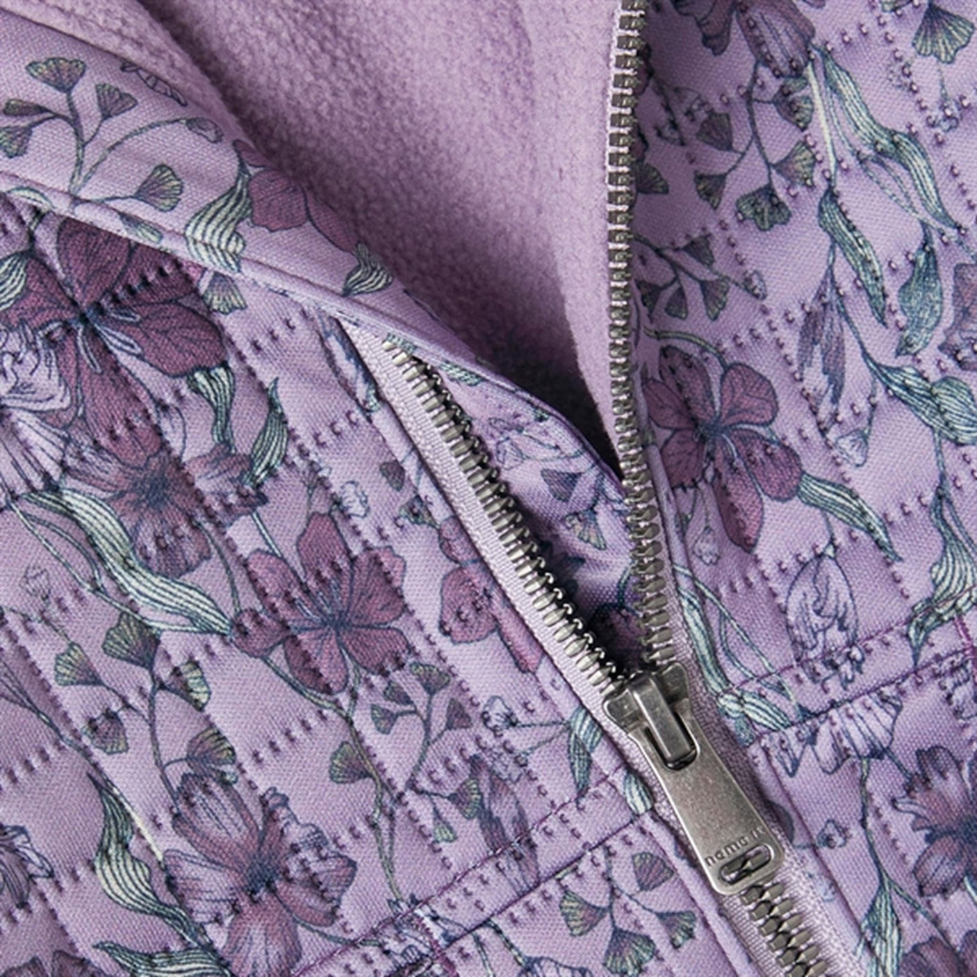 Name it Lavender Gray Moon Quilted Set Flower World