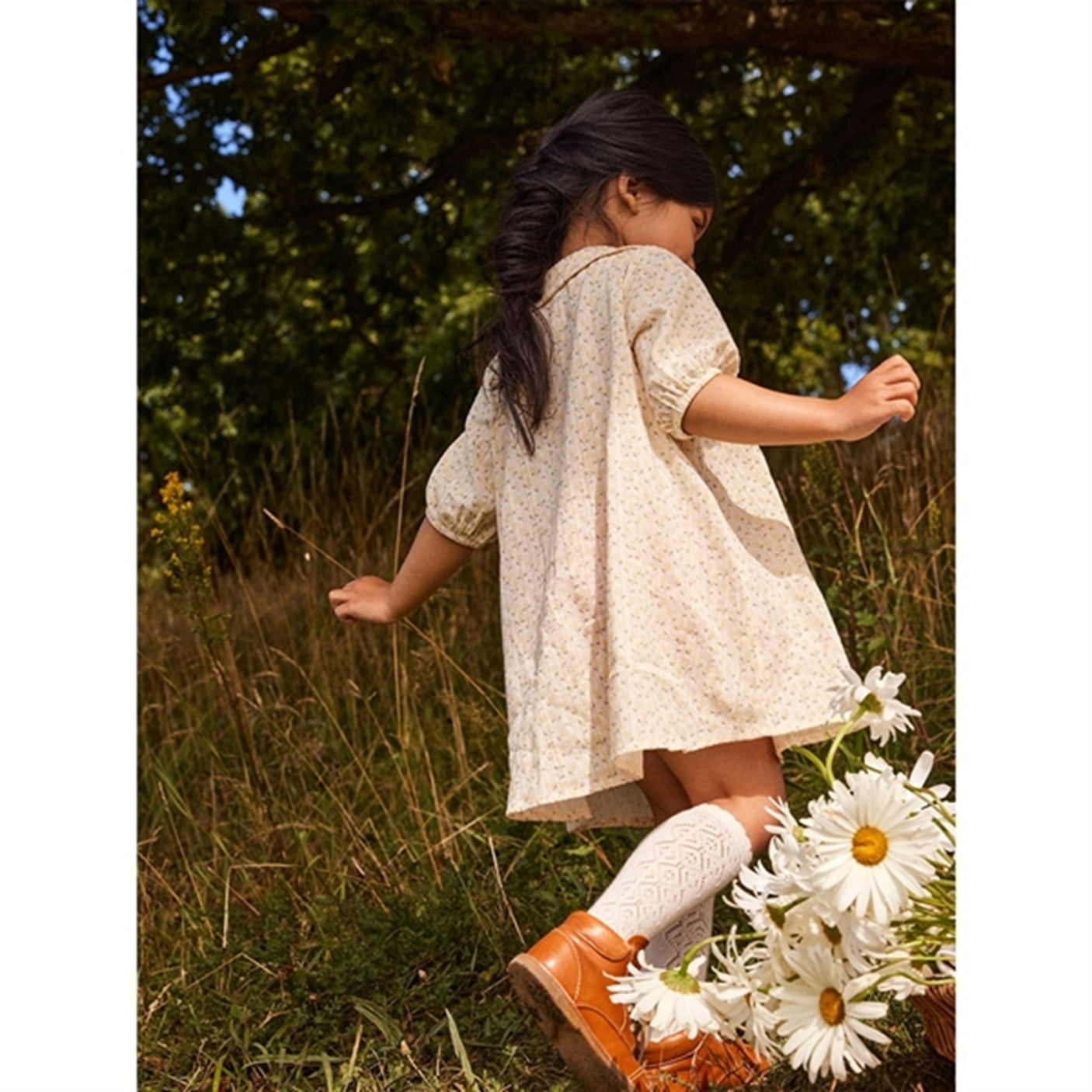 Lil'Atelier Turtledove Hulla Loose Dress AOP