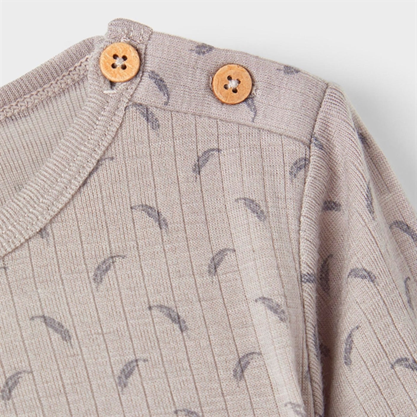 Lil'Atelier Wet Weather Fargo Slim Wool Blouse