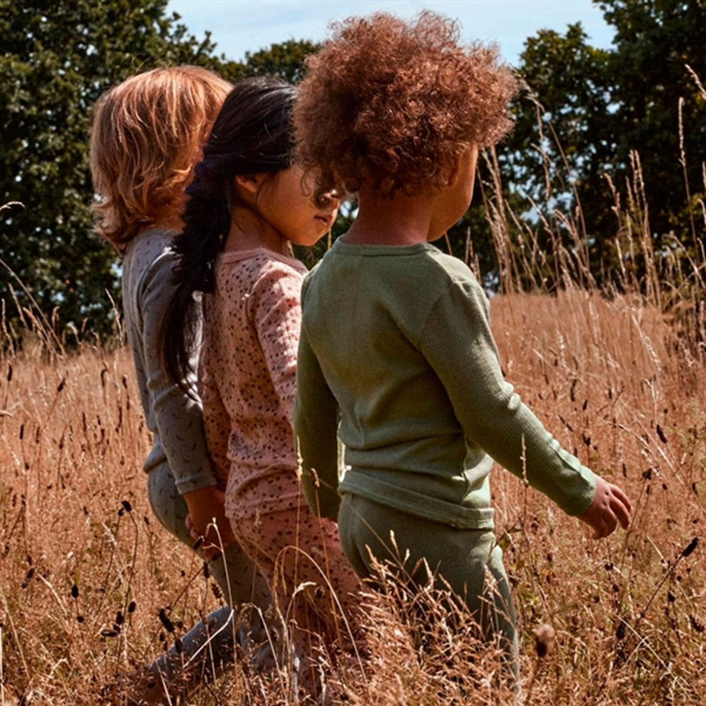 Lil'Atelier Oil Green Fable Slim Wool Leggings