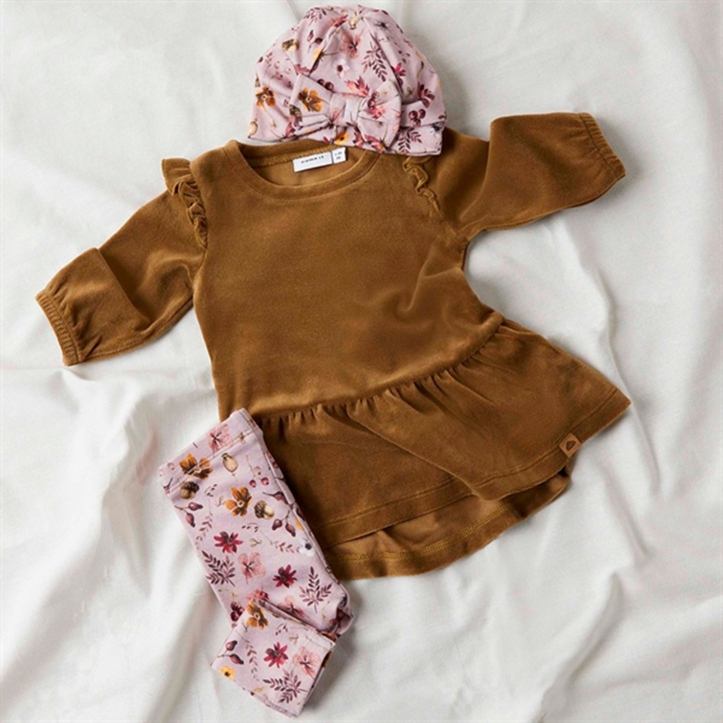 Name it Kangaroo Linna Velour Dress