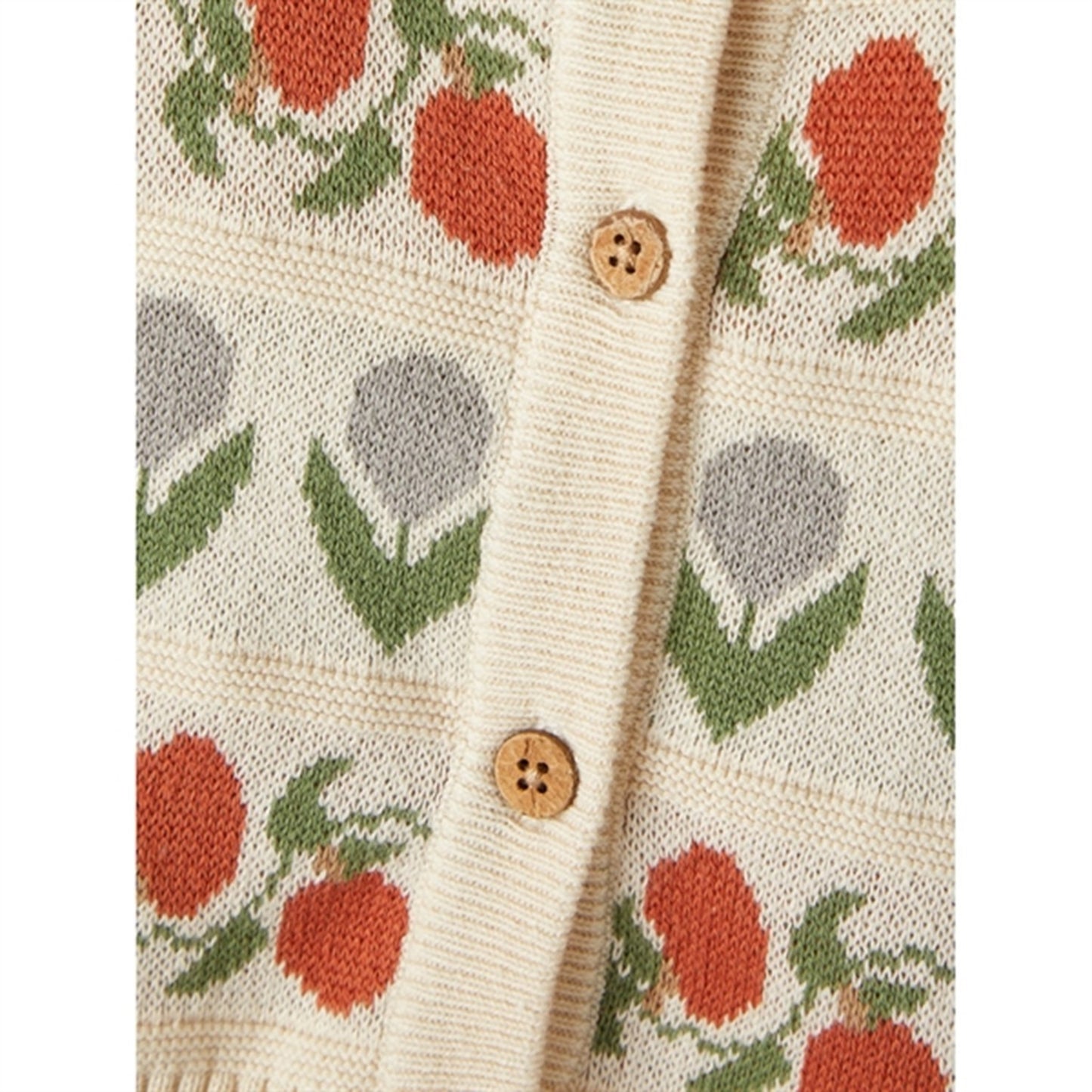 Lil'Atelier Whitecap Gray Lamai Knit Cardigan