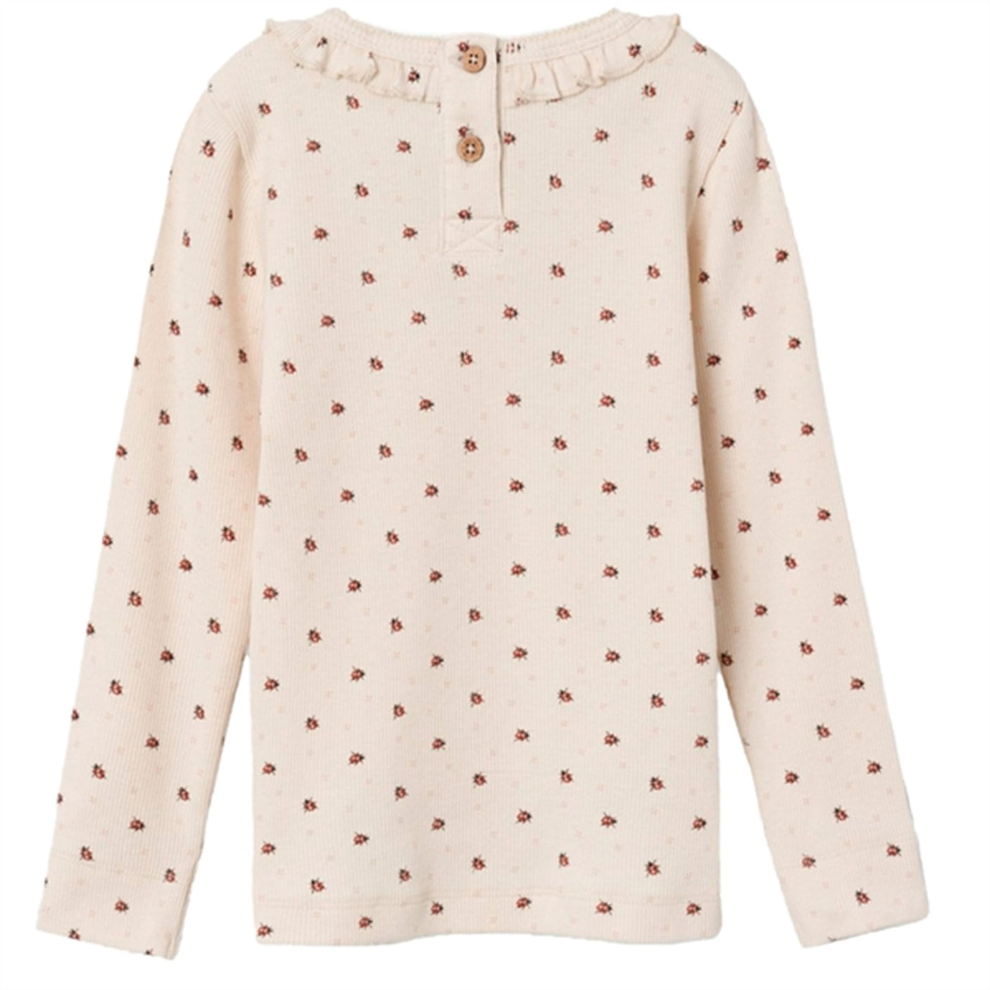 Lil'Atelier Whitecap Gray/Baked Clay Gago Slim Blouse