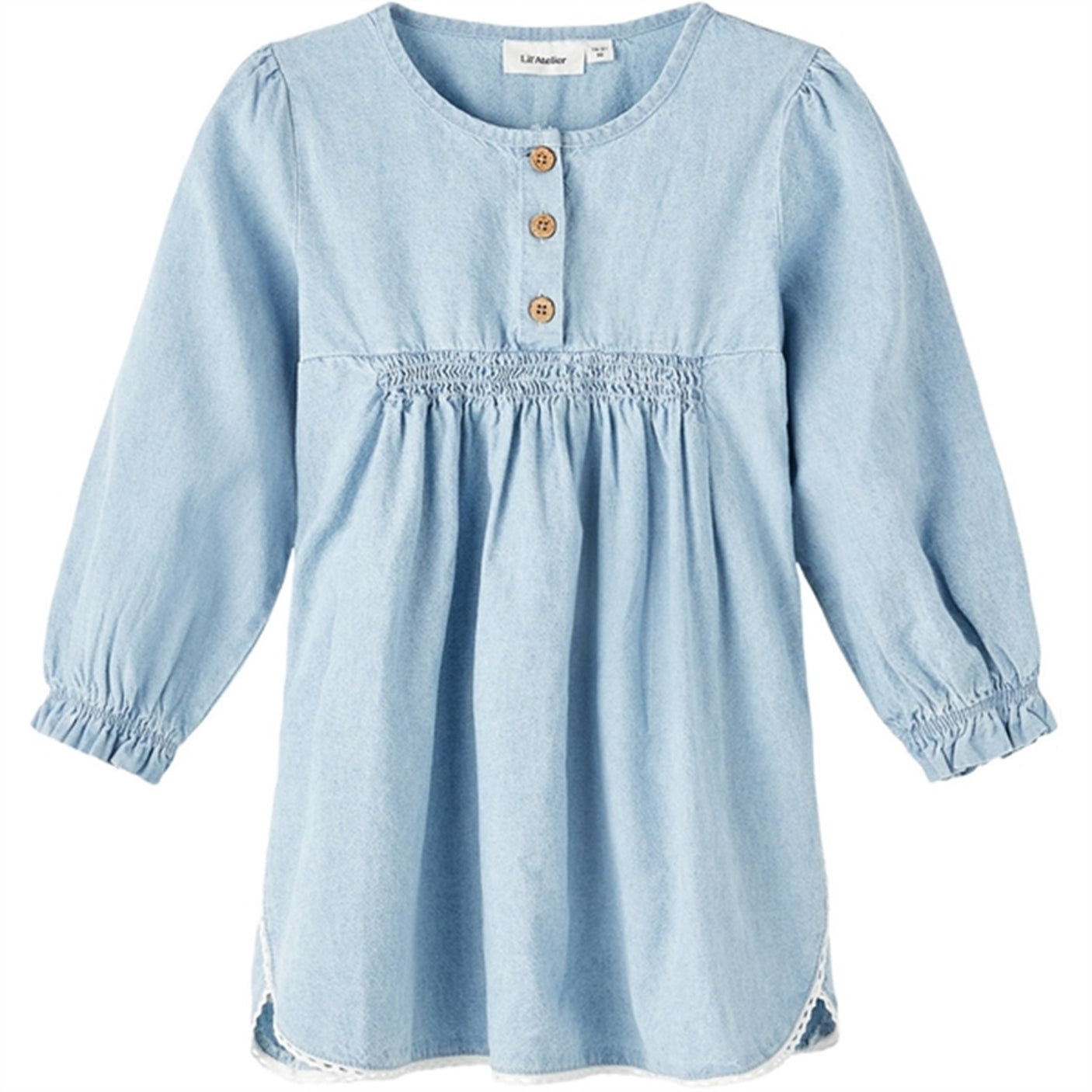 Lil'Atelier Light Blue Denim Lana Loose Dress