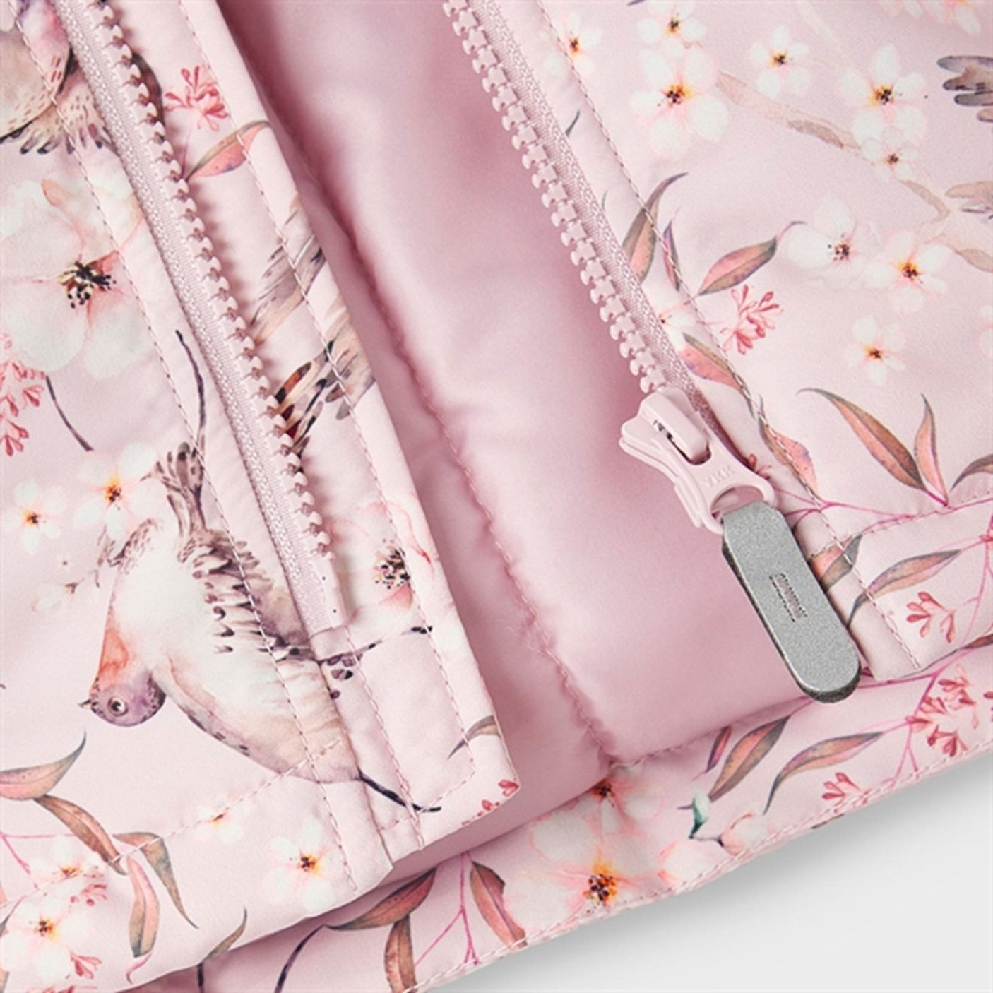Name it Violet Ice Maxi Jacket Birds