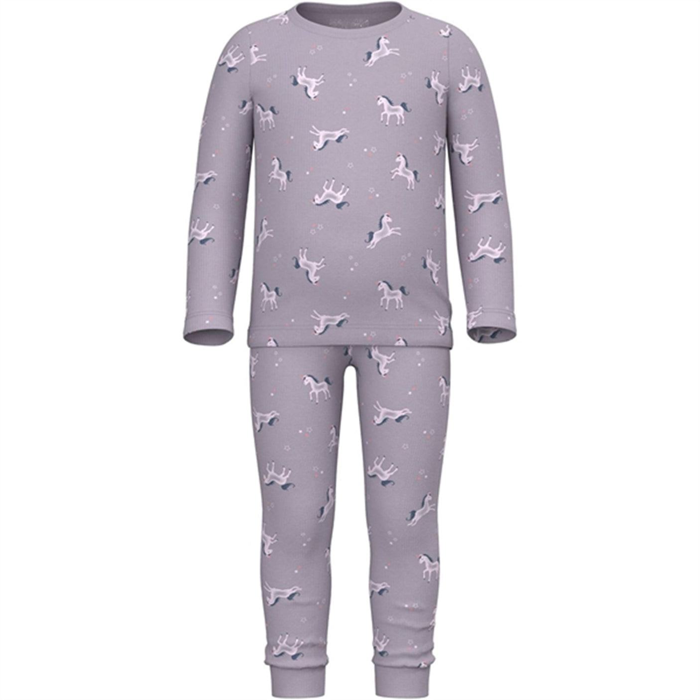 Name it Lavender Aura Rib Night Set Unicorn Noos