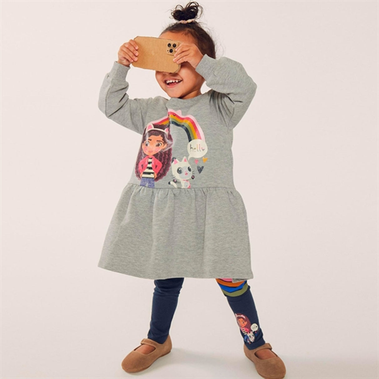 Name it Grey Melange Amma Gabby Sweat Dress