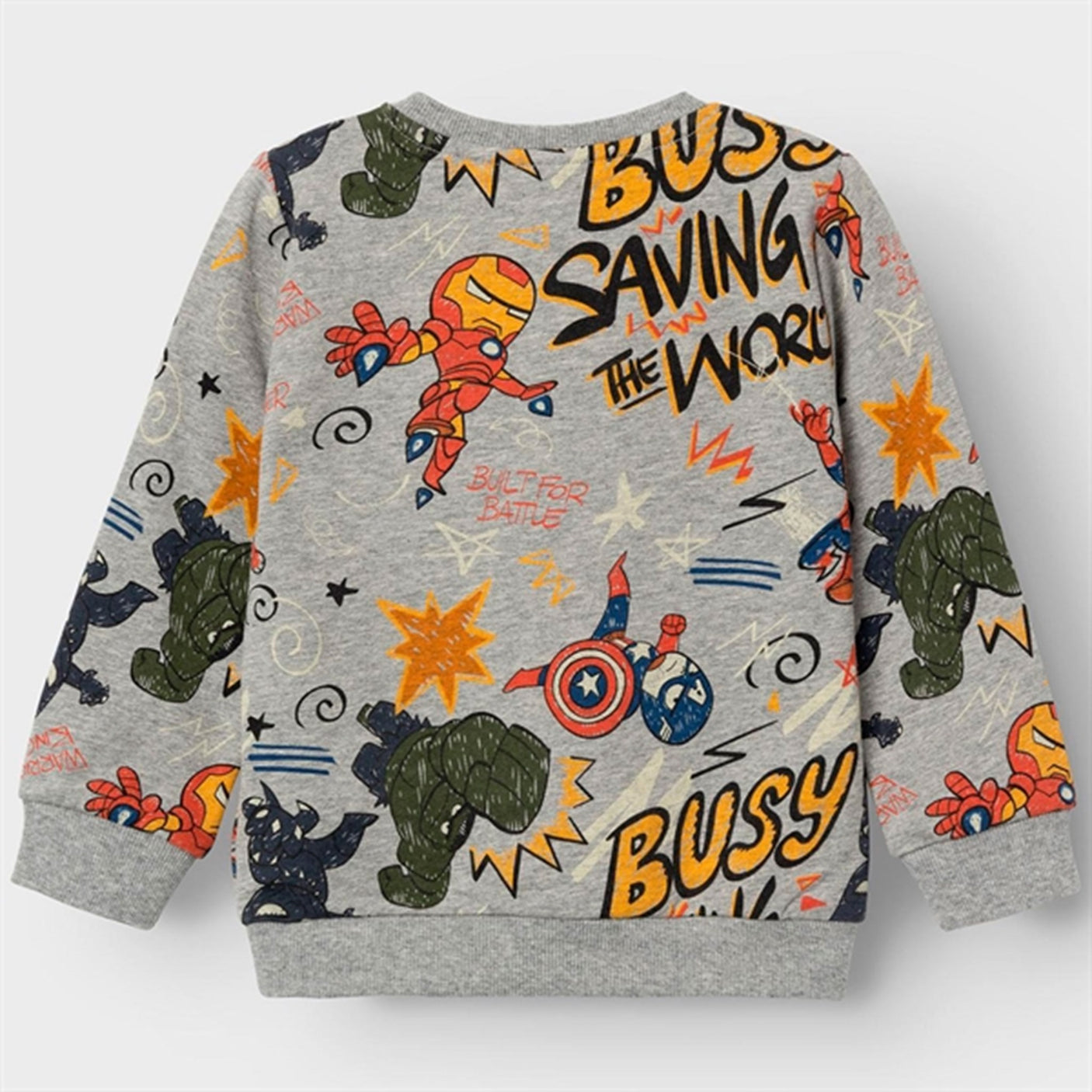 Name it Grey Melange Aage Avengers Sweatshirt