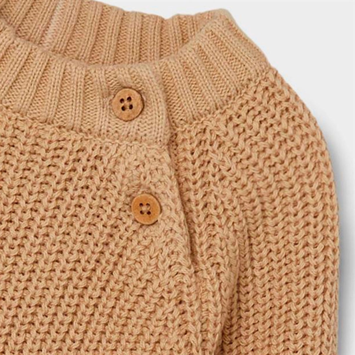 Lil'Atelier Warm Sand Emlem Knit Blouse