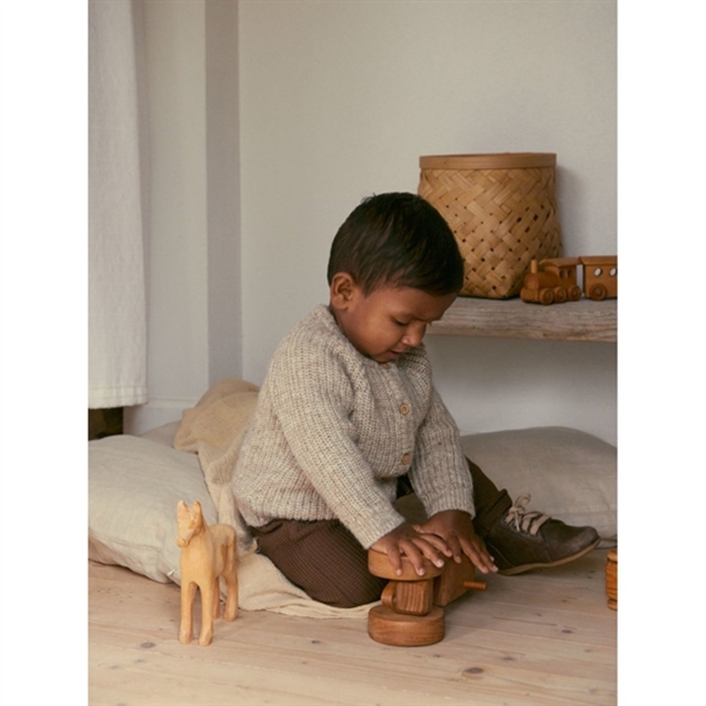 Lil'Atelier Chinchilla Omio Knit Cardigan