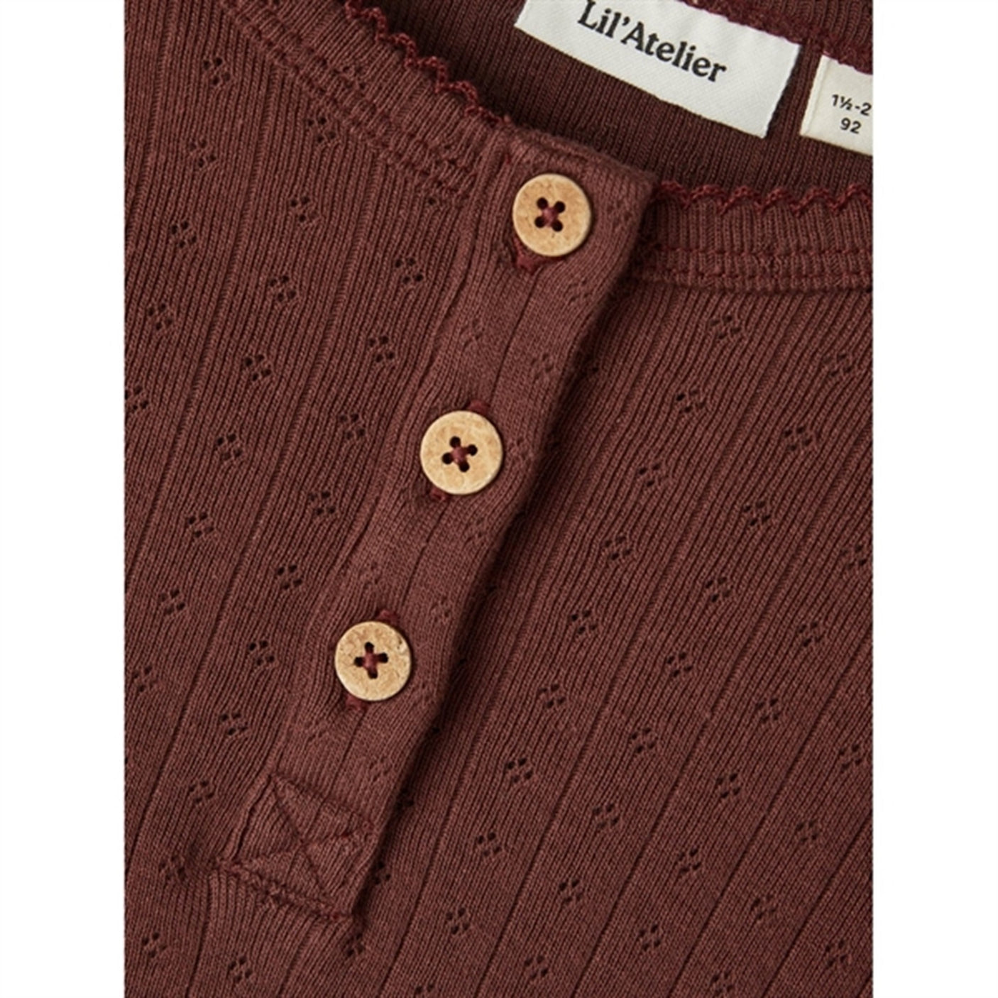 Lil'Atelier Rum Raisin Rachel Slim Blouse