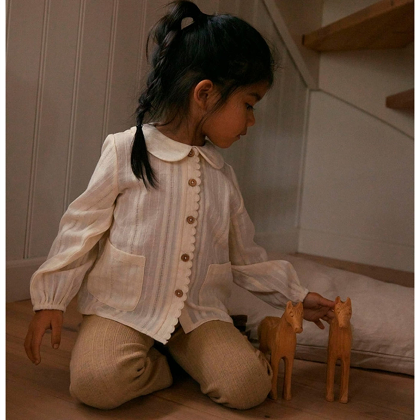 Lil'Atelier Warm Sand Niva Bootcut Leggings