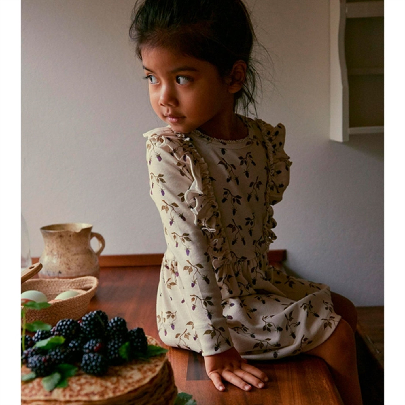 Lil'Atelier Turtledove/Berry Gaya Dress