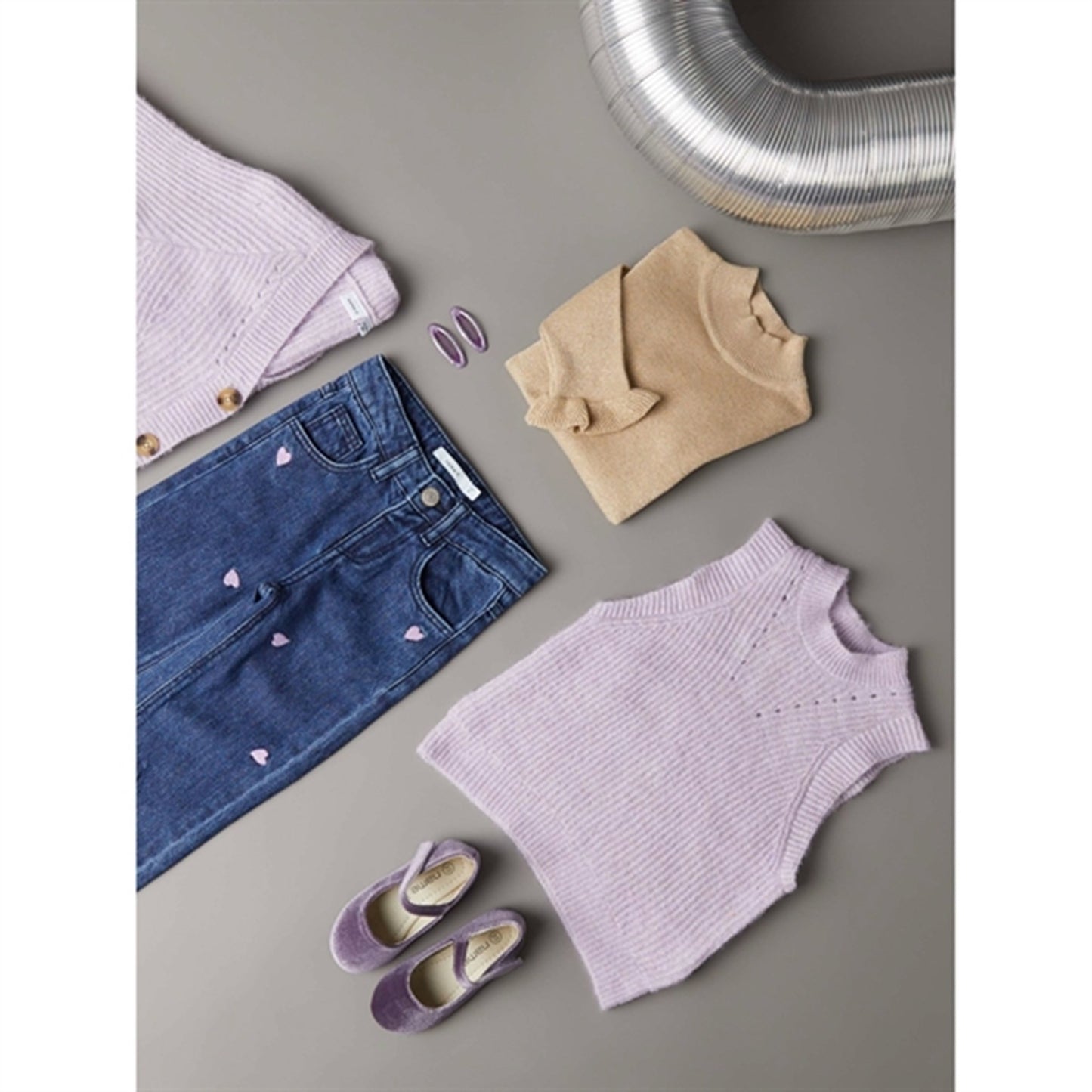 Name it Lavender Mist Retulle Knit Slipover