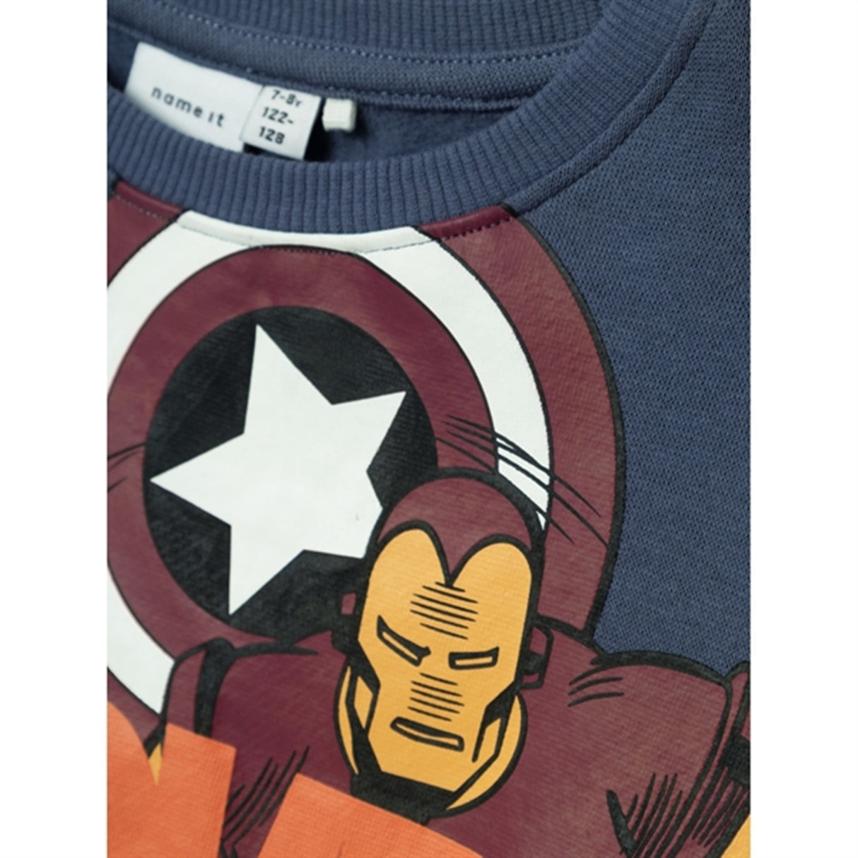 Name it Bijou Blue Norman Marvel Sweatshirt