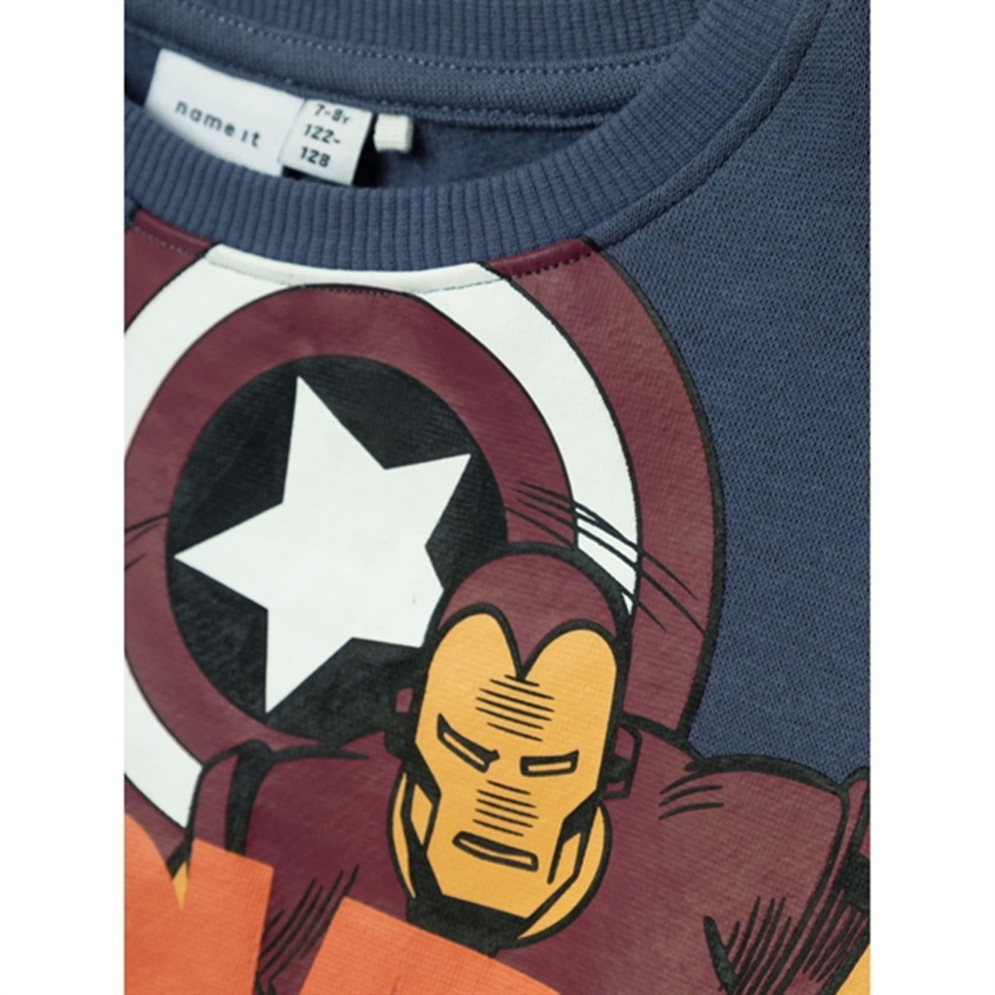 Name it Bijou Blue Norman Marvel Sweatshirt
