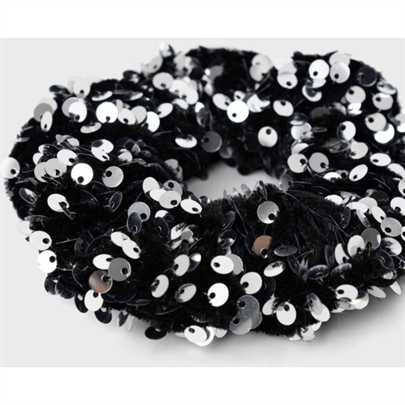 Name it Silver Rimone Schrunchie