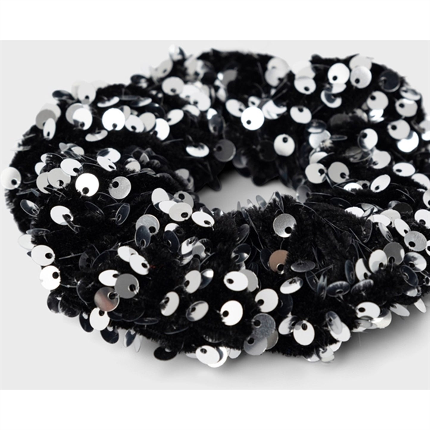 Name it Silver Rimone Schrunchie