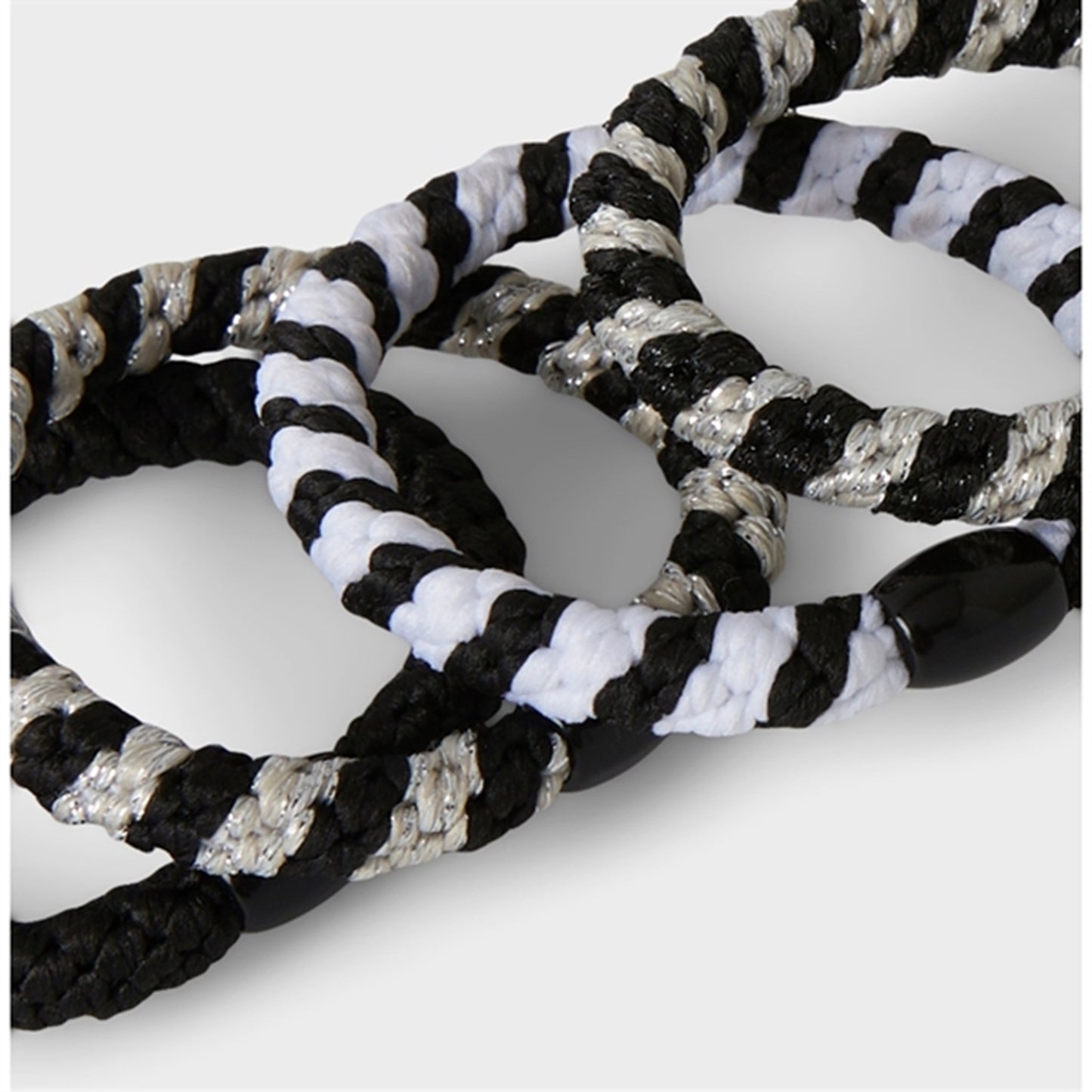 Name it Black Glitter Rise Hair Elastics 4-pack