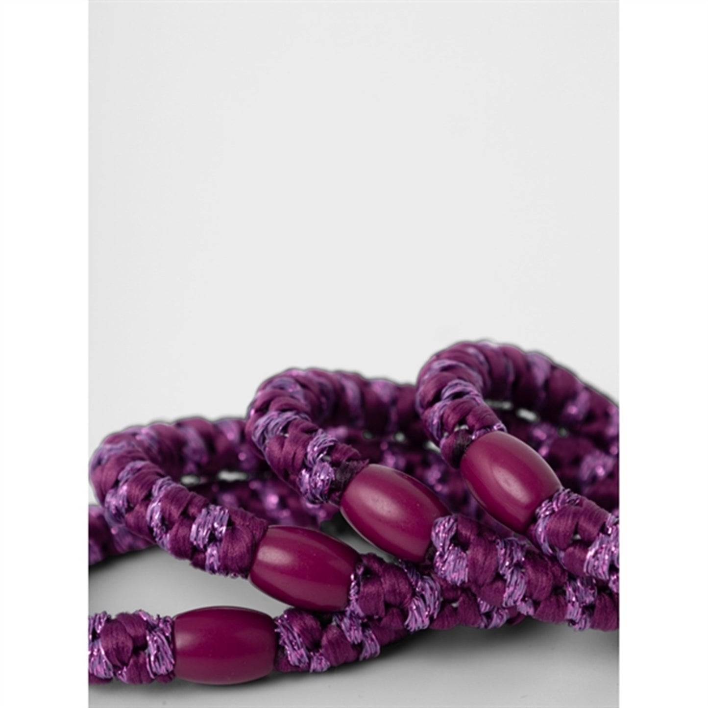 Name it Grape Juice Glitter Rise Hair Elastics 4-pack