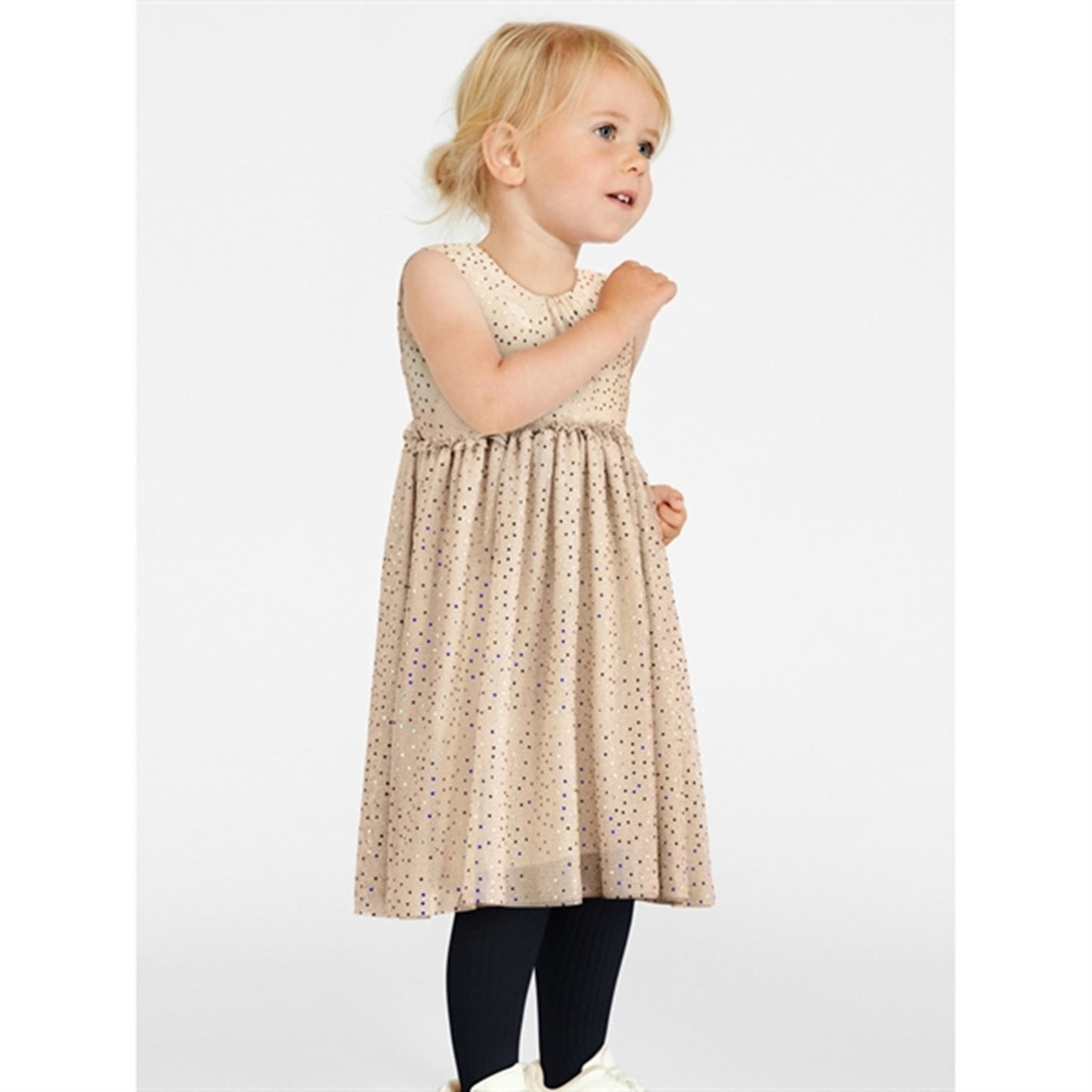 Name it Buttercream Vaboss Dots Spencer Dress