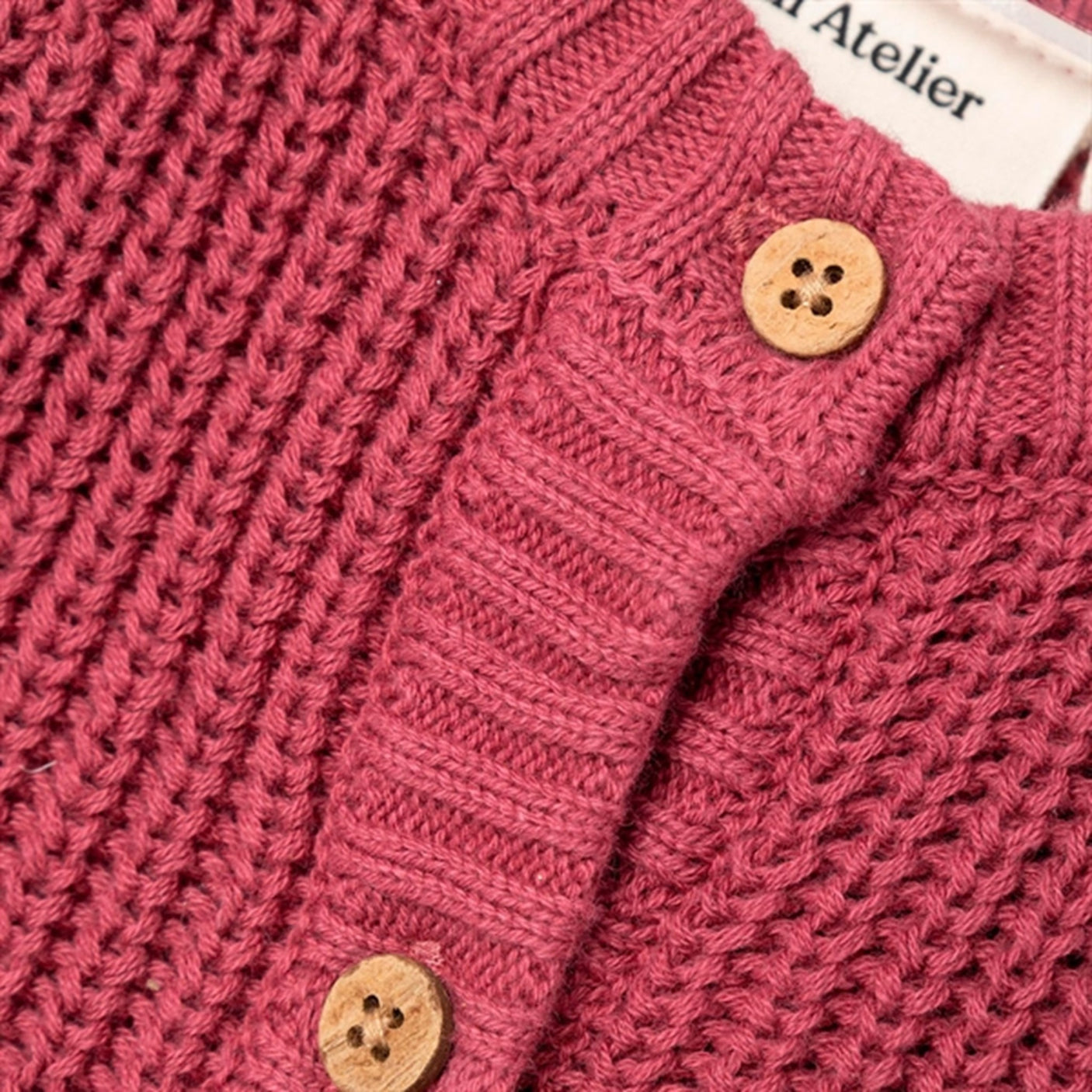 Lil'Atelier Dry Rose Emlen Knit Cardigan