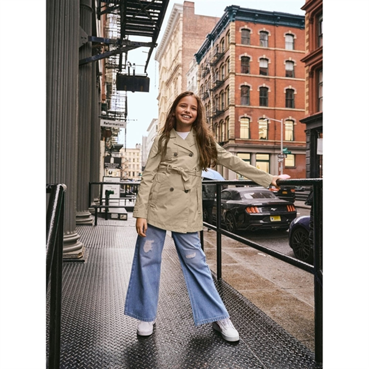 Name it Savannah Tan Madelin Trenchcoat