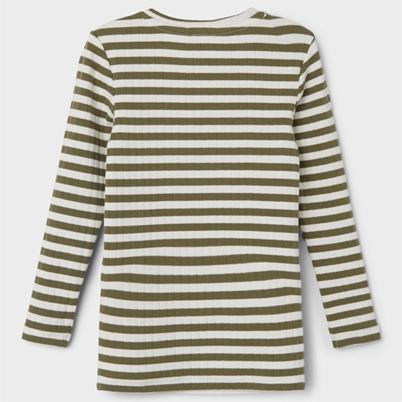 Name it Deep Lichen Green Suraja Slim Blouse Stripe Noos