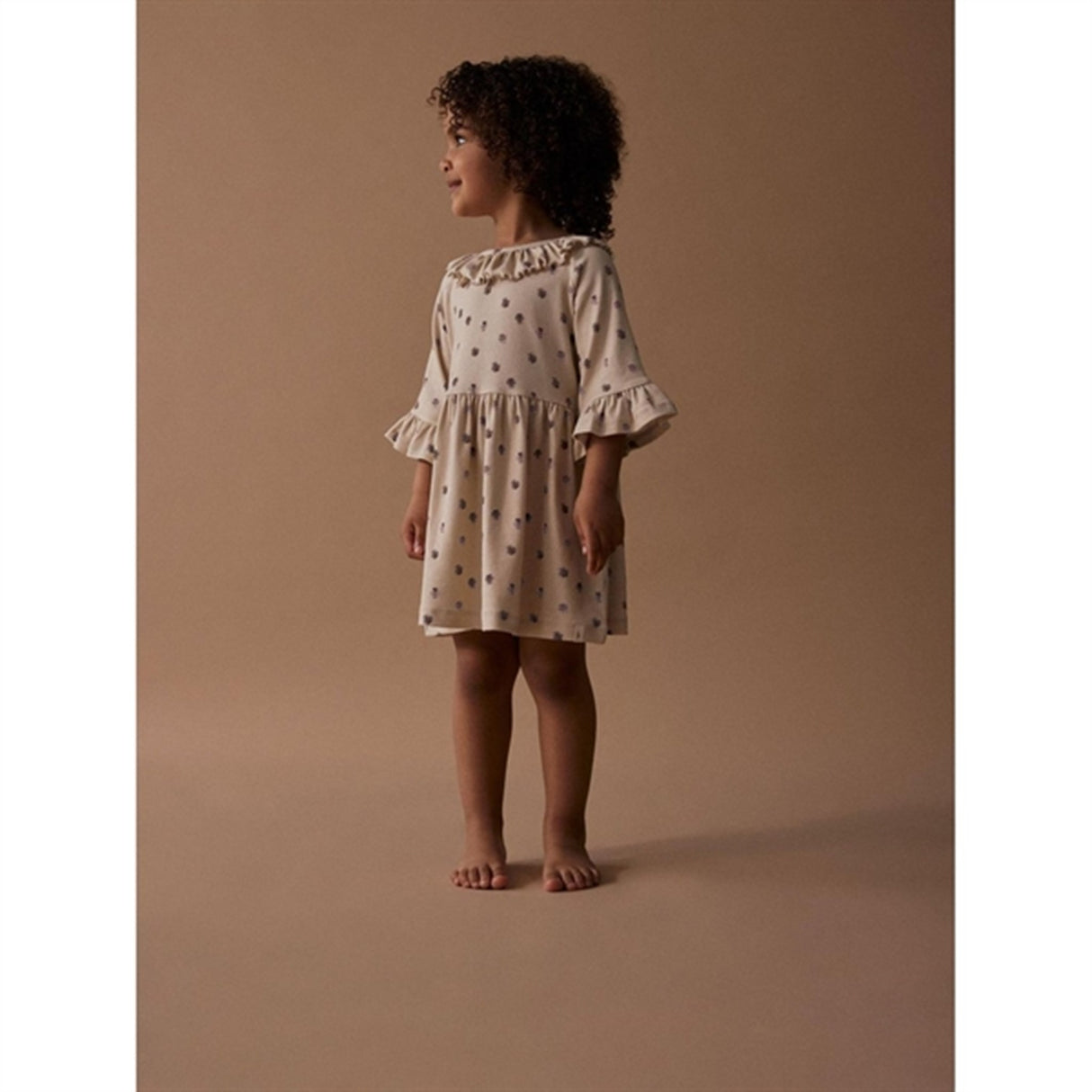 Lil'Atelier Fog Flower Gaya 3/4 Loose Dress