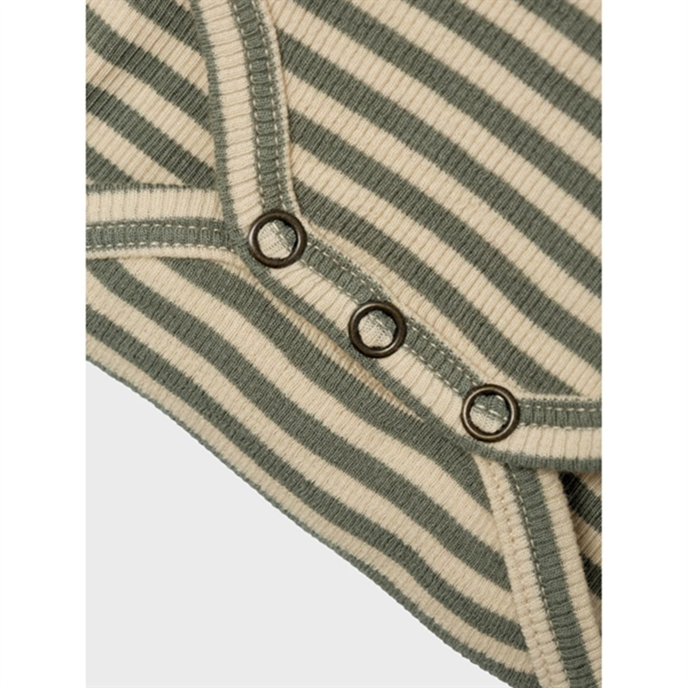 Lil'Atelier Fog Agave Green Stripes Gago Slim Body Noos