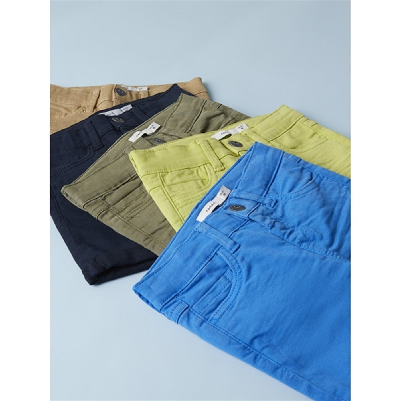 Name it Electric Blue Lemonade Silas Isak Twill Shorts